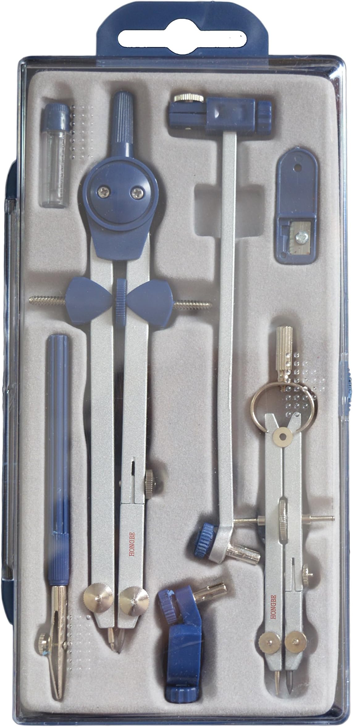 HONGBE Students Technical Drawing Set Thumb Wheel Compass