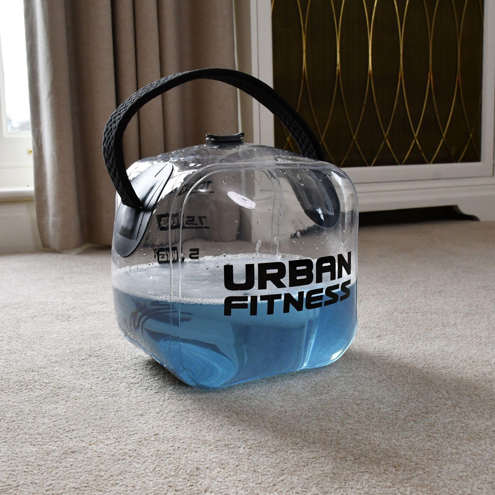 Kettlebell Hydro Inertia, poids d'entraînement gonflable rempli d'eau avec pompe à pied, force fonctionnelle portable et entraînement de base