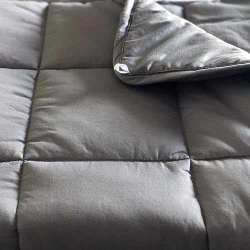 Miniatura 4 de BlanQuil Essentials - Manta con peso con funda (gris, 20)