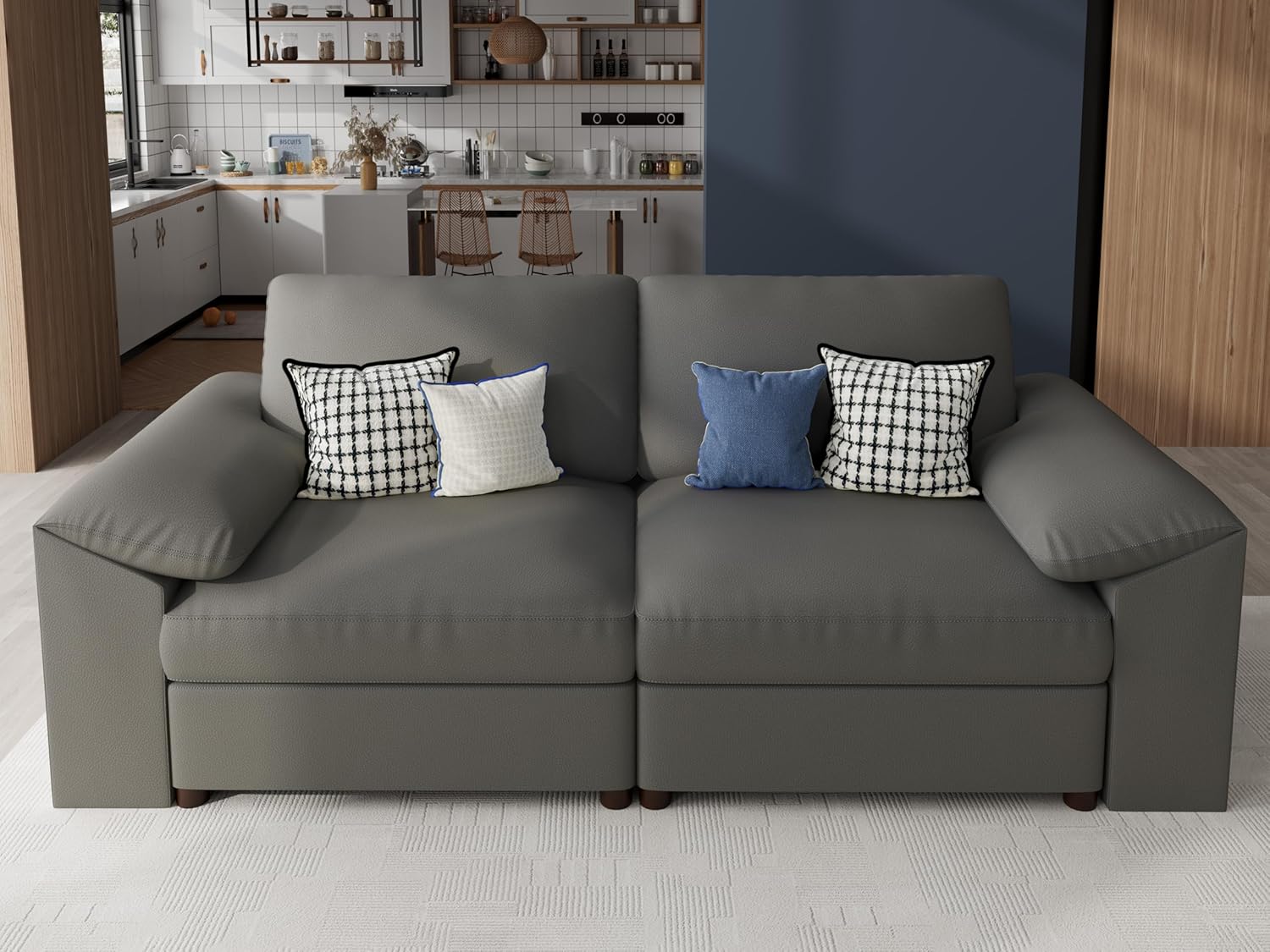 EASE MOOSE Oversized Patio Loveseat Sofa Review: Modular Deep Seat for Backyard Relaxation