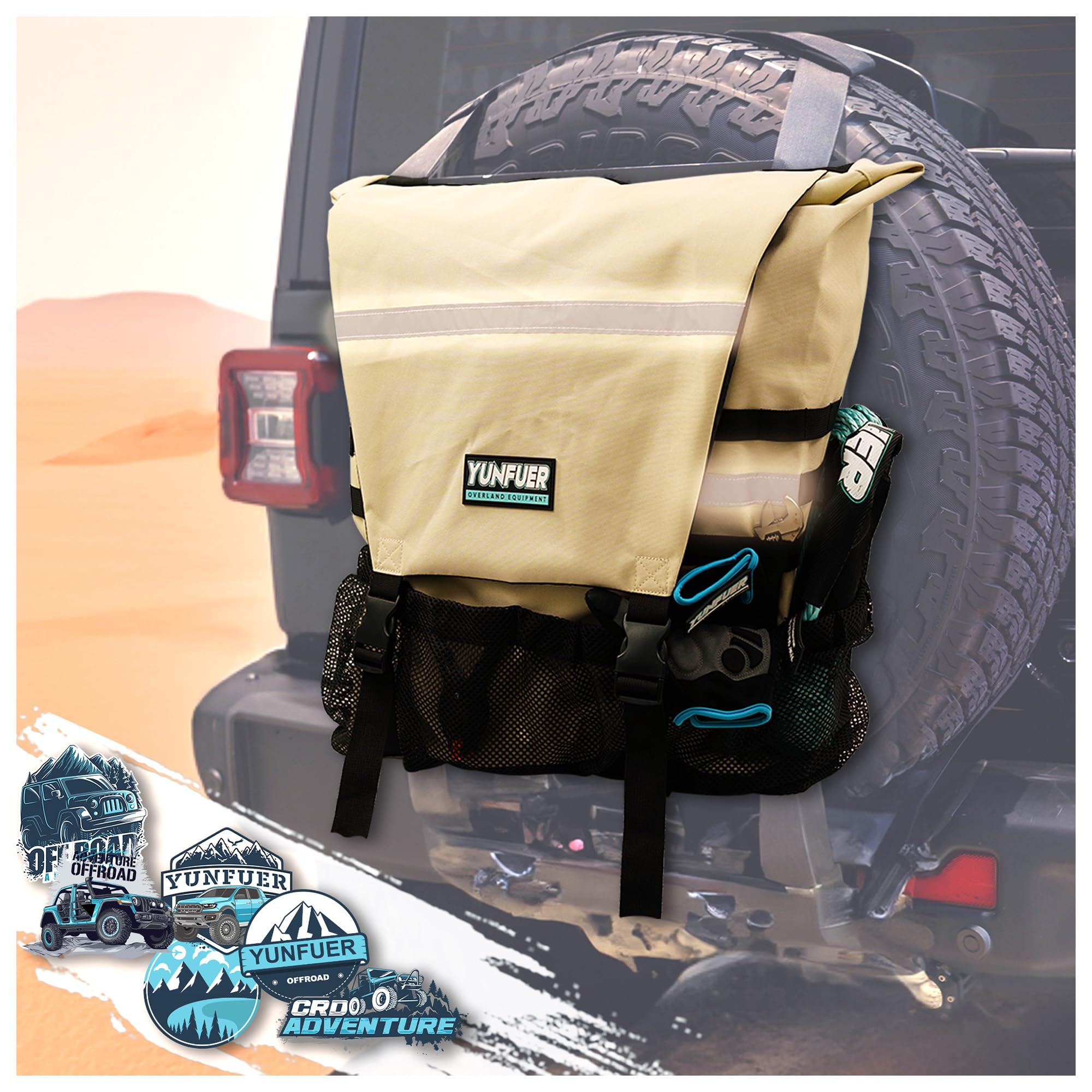 Amazon.com: YUNFUER Spare Tire Trash Bag, Heavy Duty Tailgate