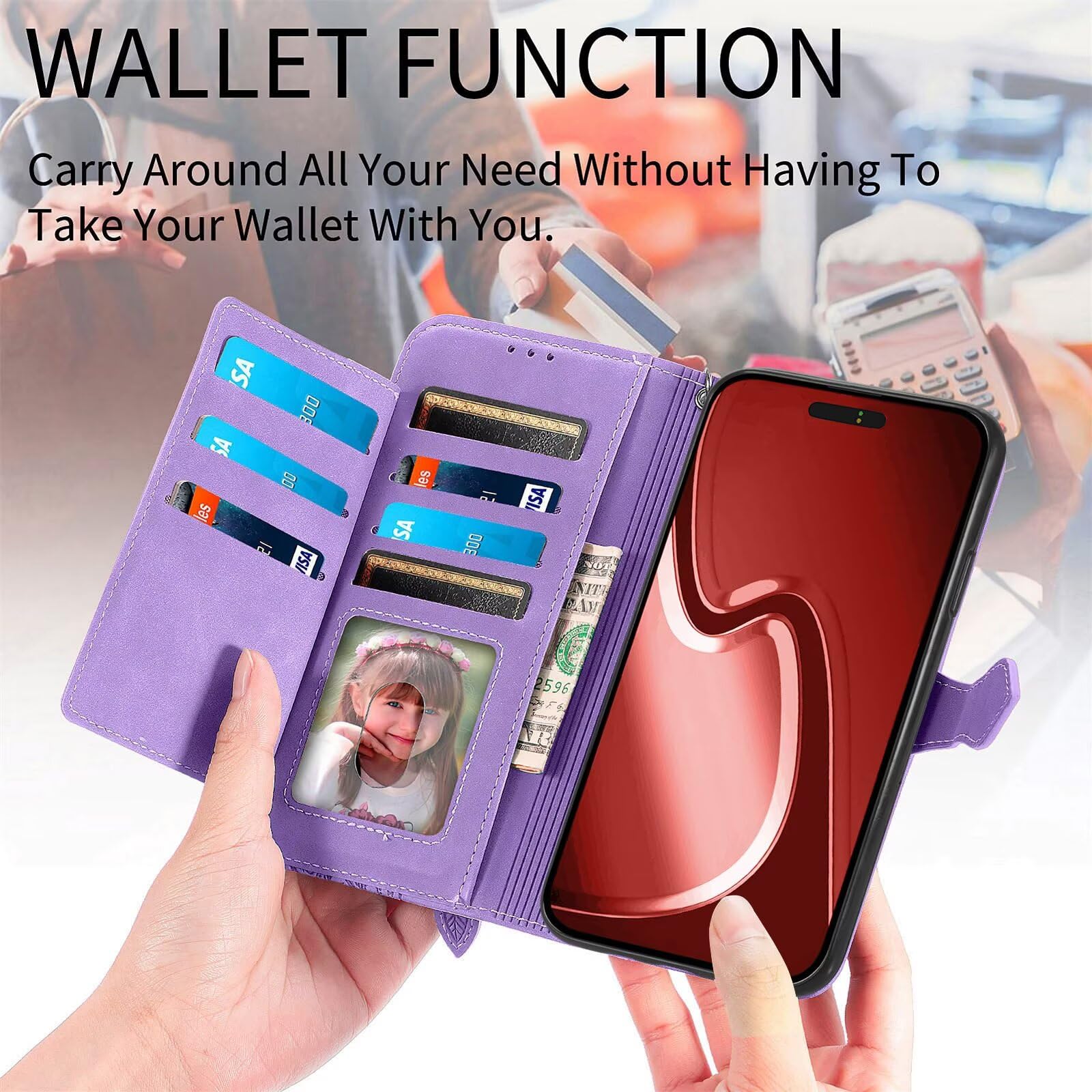 Funda Con Cartera (Flip Wallet Case) Para Motorola Edge 50 Neo - Imitación Cuero, Con Soporte Y Ranuras