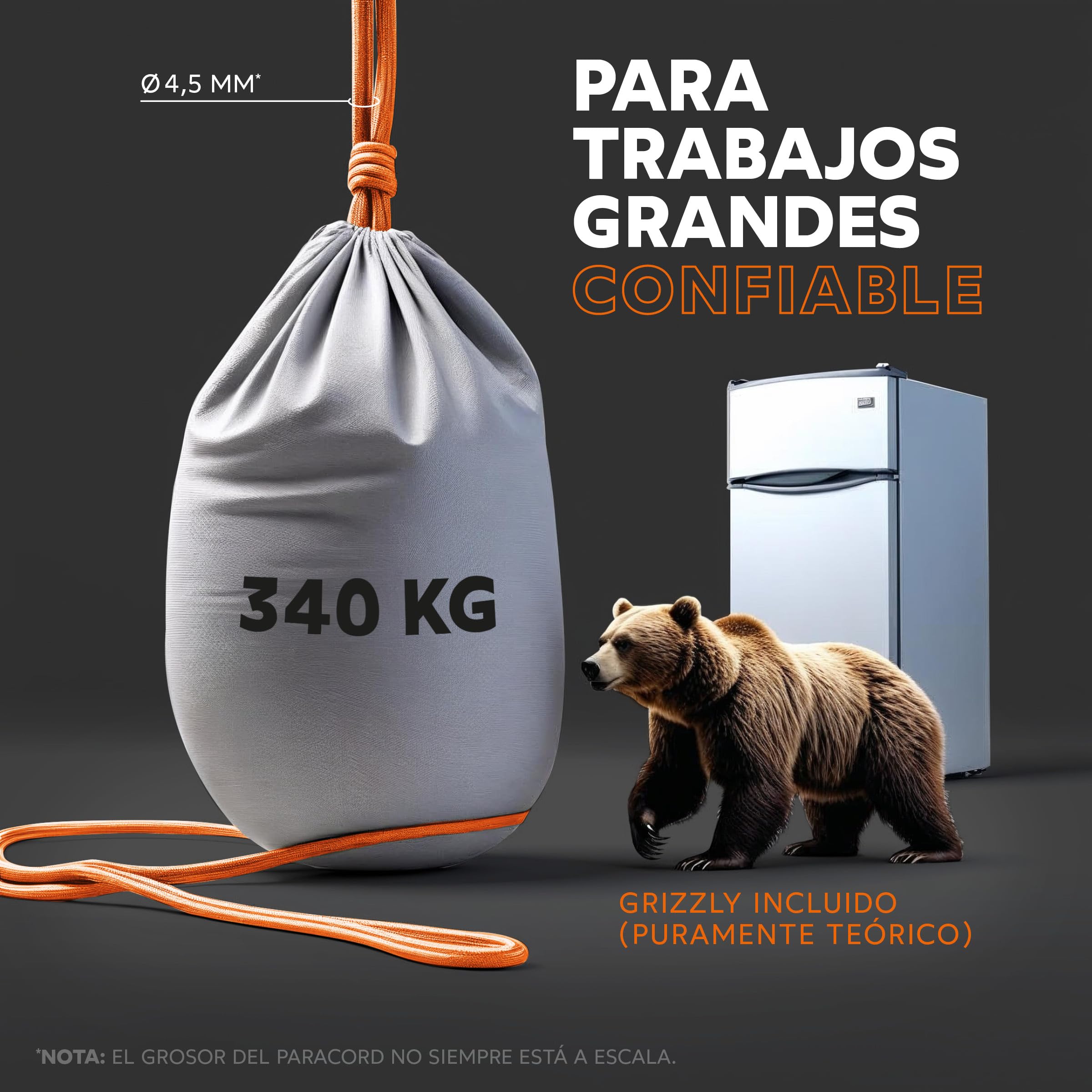 GO!elements Paracord Seil aus reißfester Nylonschnur - Paracord 750 Schnur - geeignet als Allzweckseil & Reepschnur