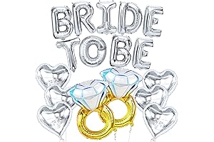 KatchOn Silver Bride to Be Balloons Set: Ultimate Bachelorette Party Decorations