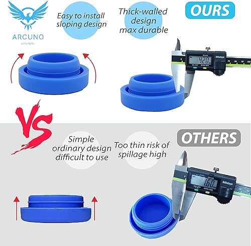 Miniatura 3 de ARCUNO Tapa de jarra de agua de 5 galones reutilizable tapas de botella de agua de 2165in tapas de silicona de repuesto antisalpicaduras