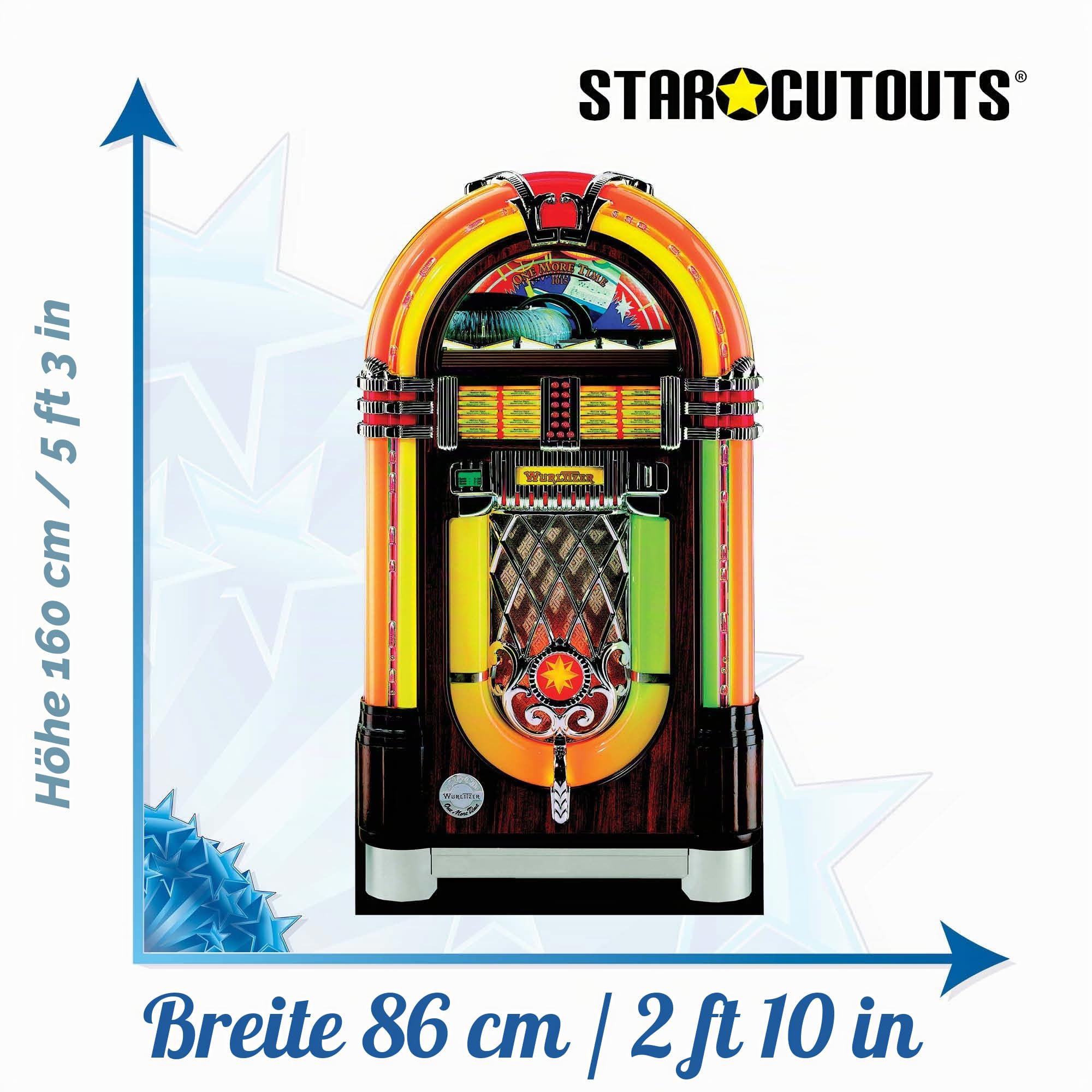 Star Cutouts Pappaufsteller von Juke Box