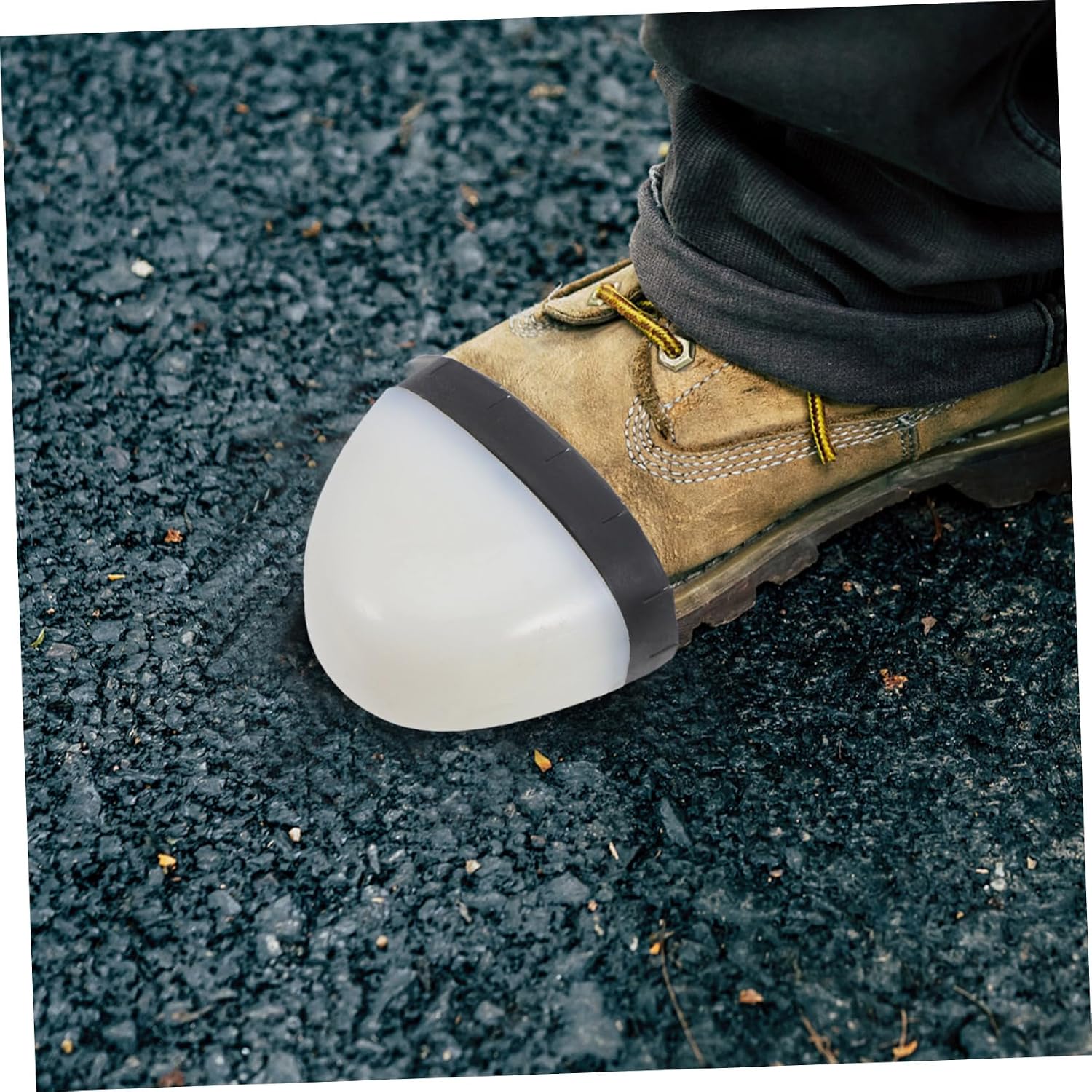 VOSAREA 4pcs Shoe Accessories Smash Puncture Toe Caps Plastic Toe Covers Inserts for Men Women Safety Shoes Work Boot