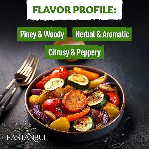 Miniatura 4 de Eastanbul Hojas de romero, 8.8 onzas, condimento de romero, romero seco, especias de romero para recetas saladas y dulces, hierbas de romero secas,