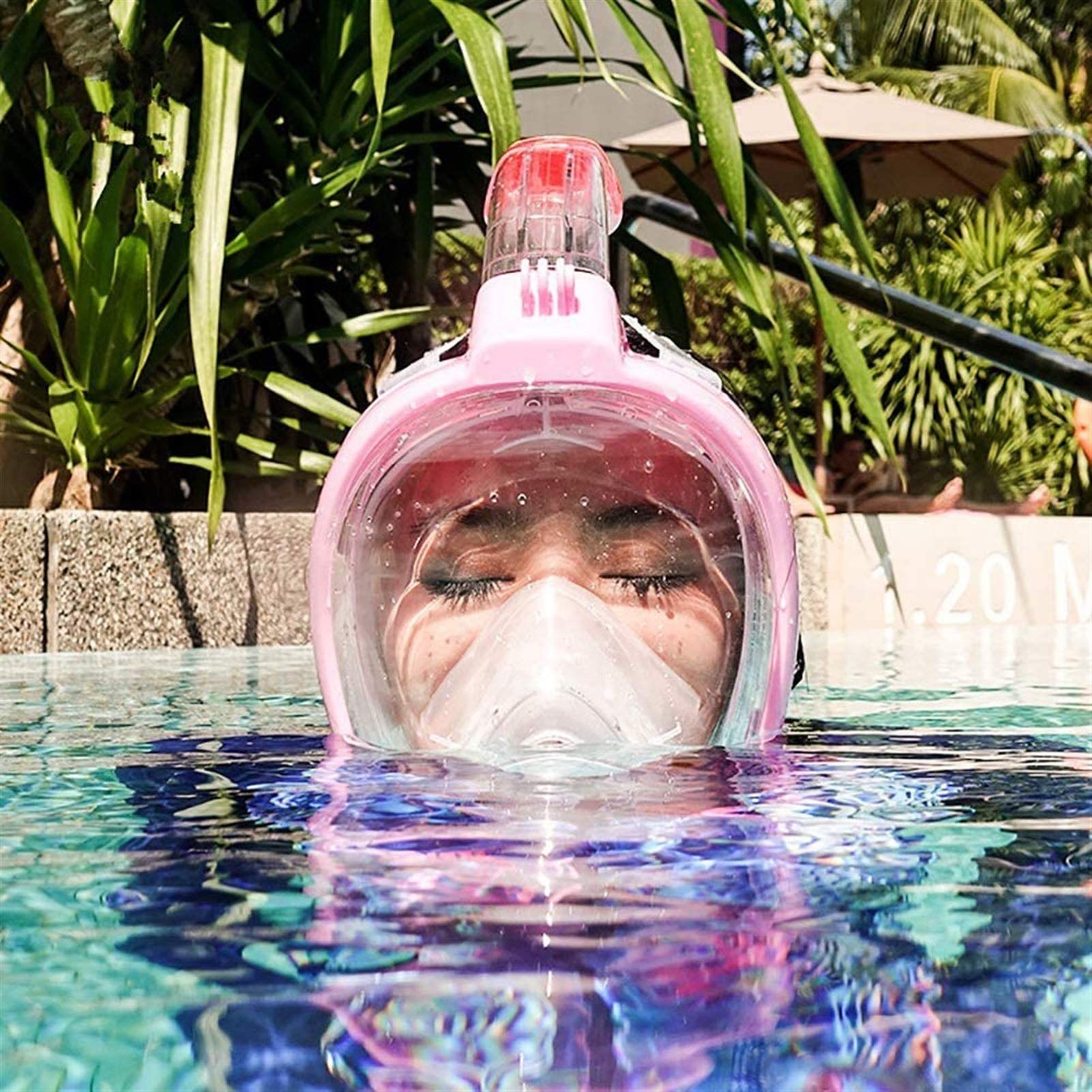 Máscara de Buceo, Gafas , Equipo Snorkel seco, Traje , natación, máscara Cara Completa