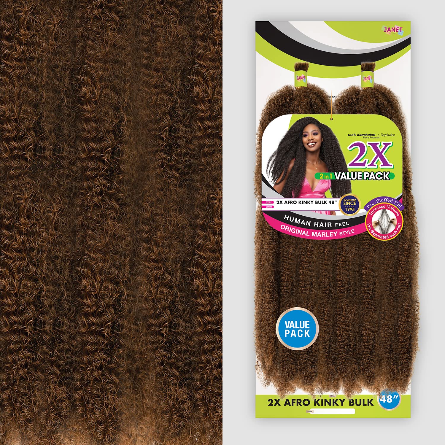 Amazon.com : Janet Collection Braids Nala Tress 2X Afro Kinky Bulk