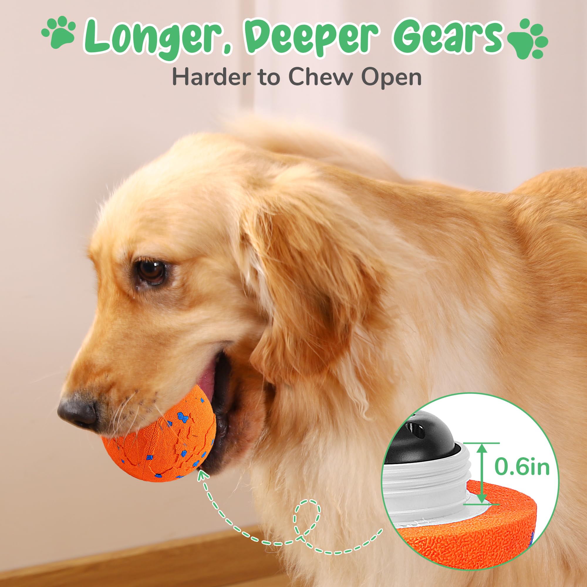 Juguetes interactivos inteligentes para perros, bola vibratoria para perros, juguetes masticables para perros, bolas para perros, carcasa a prueba de masticación, movimiento automático