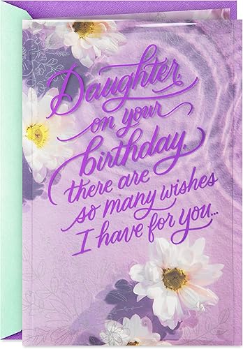 Hallmark Tarjeta de cumpleaños para hija (Sso Many Wishes)
