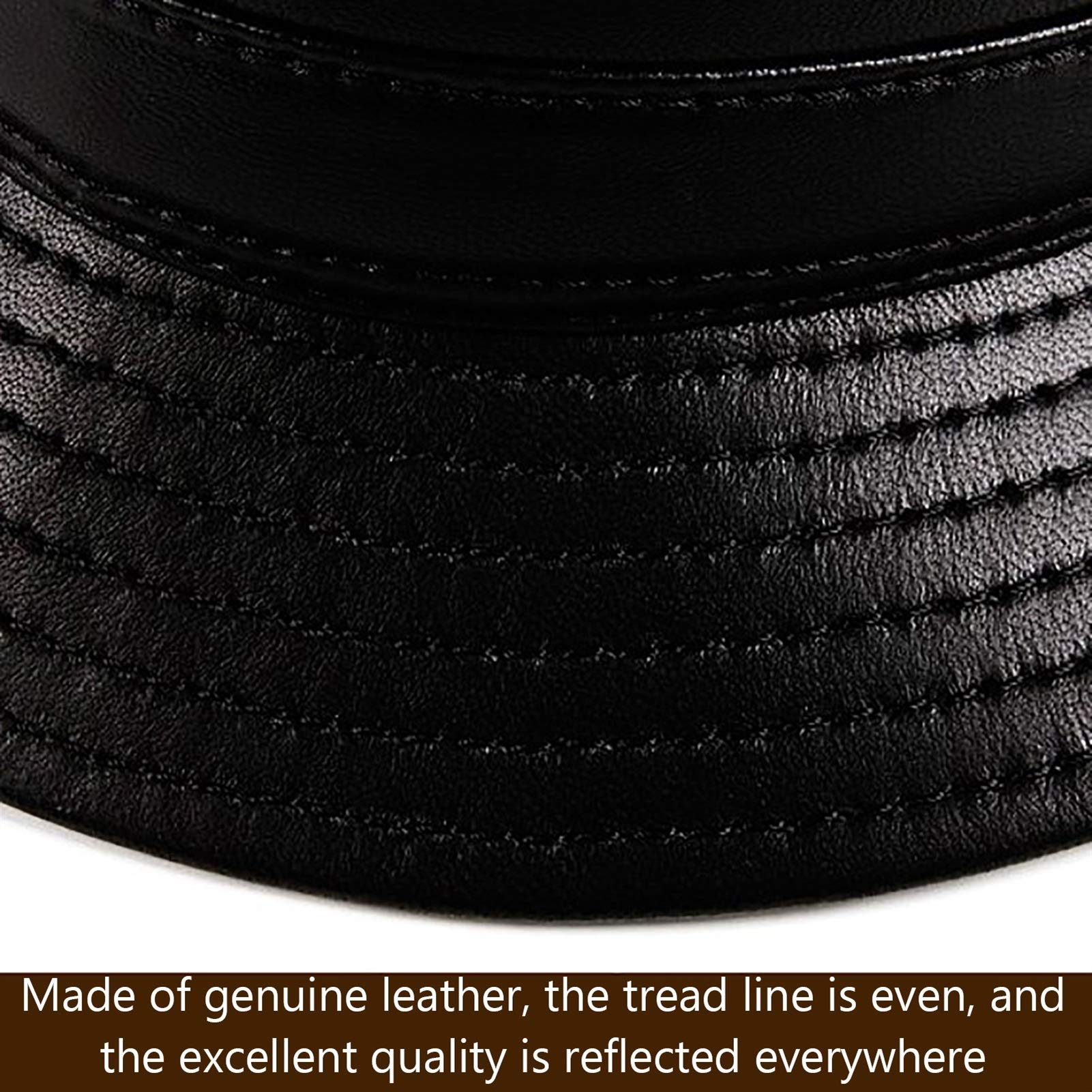 Sombreros de invierno, Hombre Fedoras Sombrero Genuino Cuero Classic Party Bowler Cap Sheepskin Big Brim Jazz Cap Cap