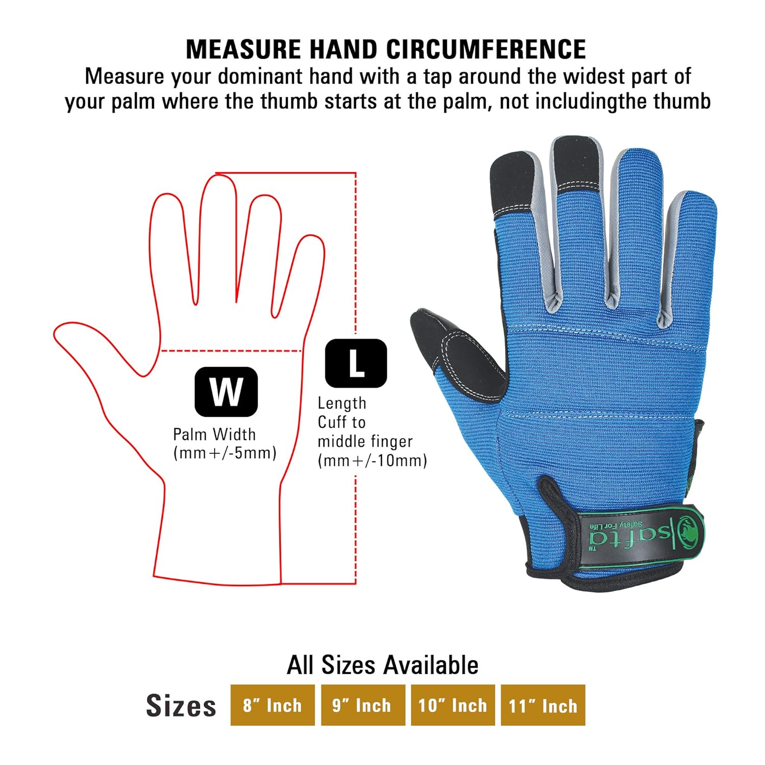 SAFTA Gardening Gloves, Garden Gloves with Impact Protection - Image 4