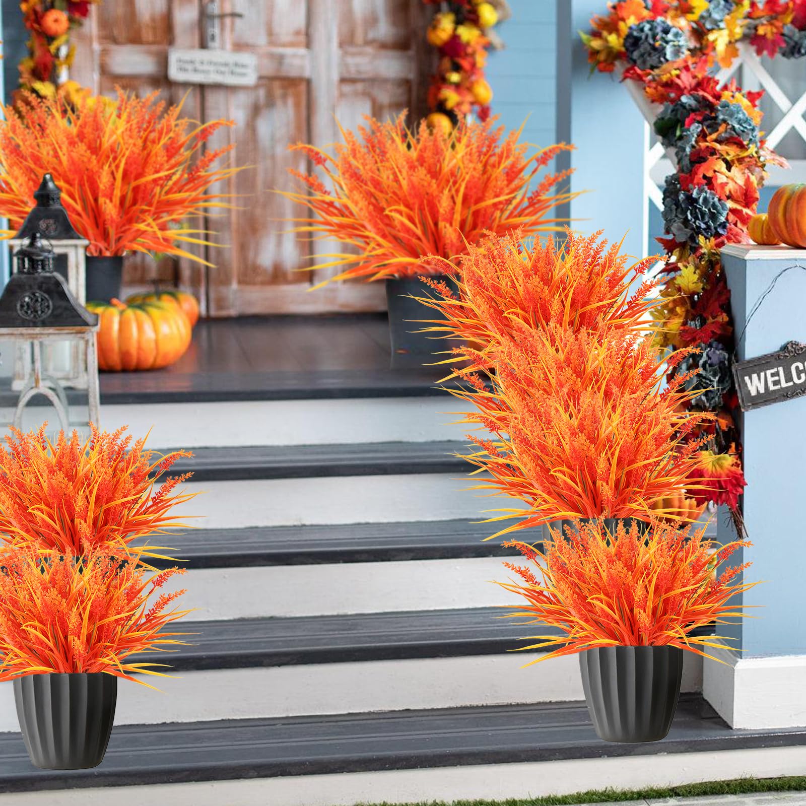 14 bundels kunstbloemen buiten 7 kleuren decoratieve nepbloemen UV-bestendig kunststof kunstplanten nepbloemen faux lavendel voor binnen buiten plantenbakken huis tuin bruiloft kantoor decor