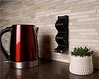 Vista 5 de Combo de conducto de batería AA y AAA, organizador de batería de montaje en pared - Negro