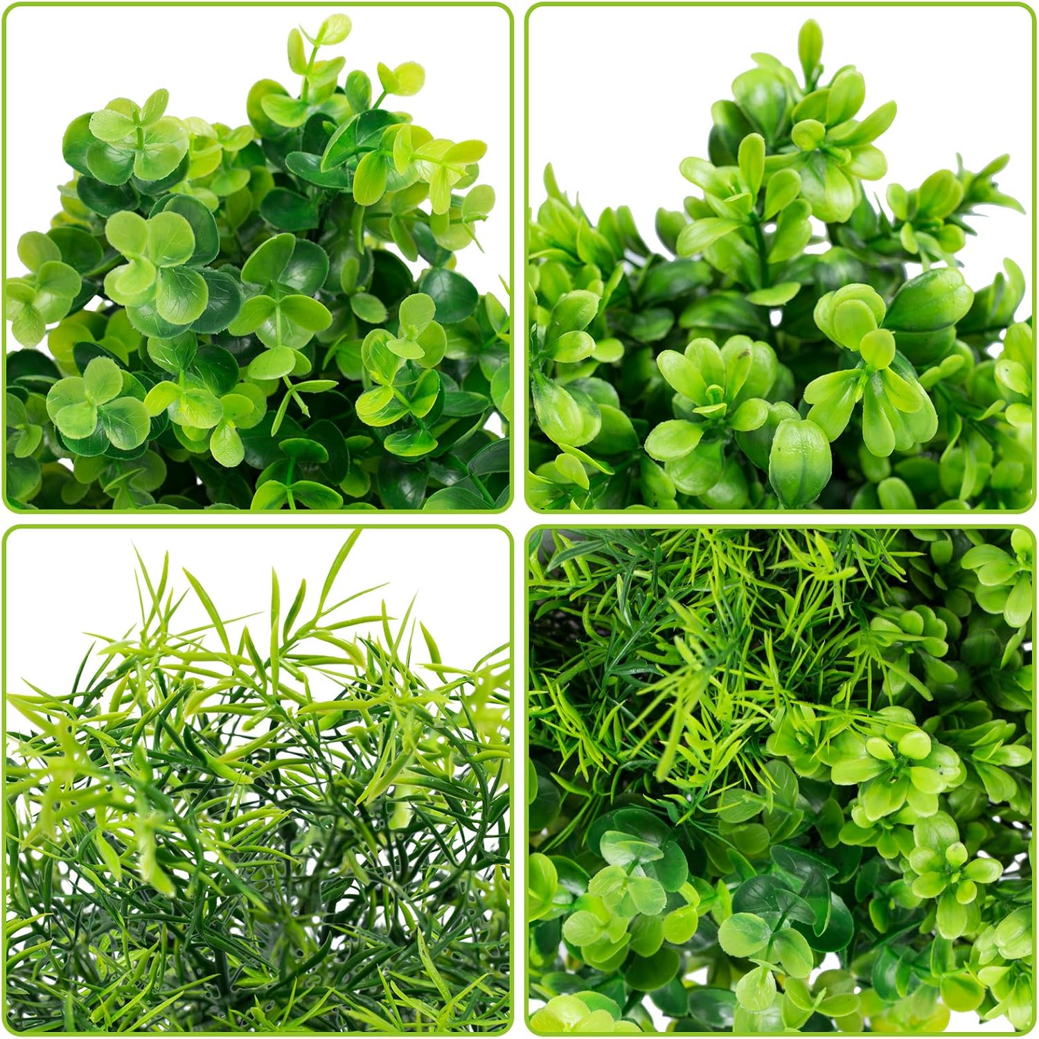 Ouddy Decor 6 Bundles Artificial Greenery Stems Mixed Fake Plastic Plants Eucalyptus Rosemary Faux Magnolia for Outdoor Indoor Garden Home Window Box Decor - Image 3