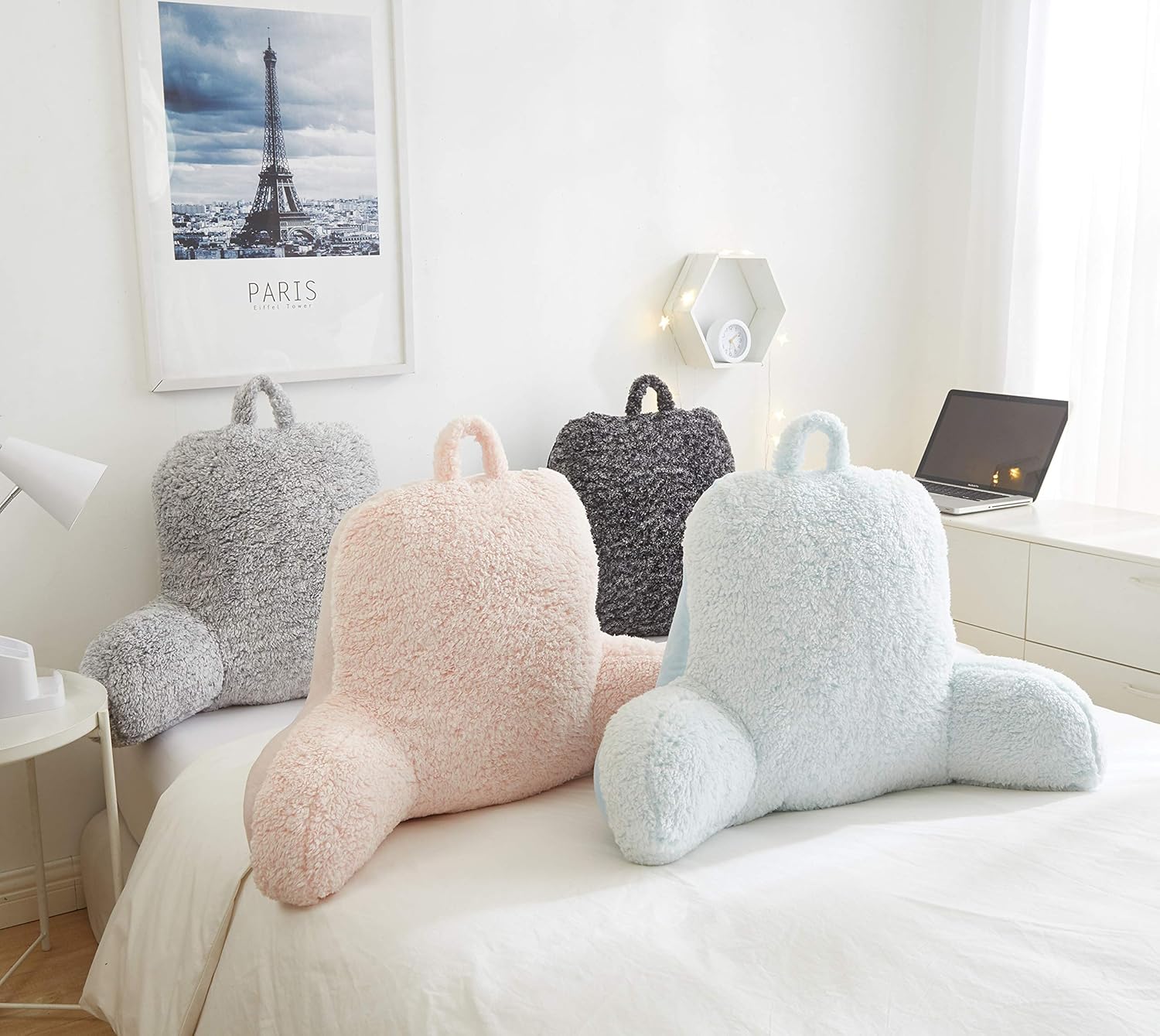 sherpa backrest pillow