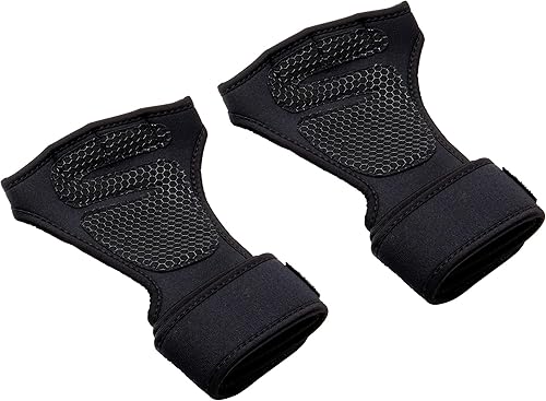 Mind Reader Juego de guantes para dominadas, agujeros seguros para los dedos, agarre antideslizante texturizado para barras de dominadas, gimnasia,