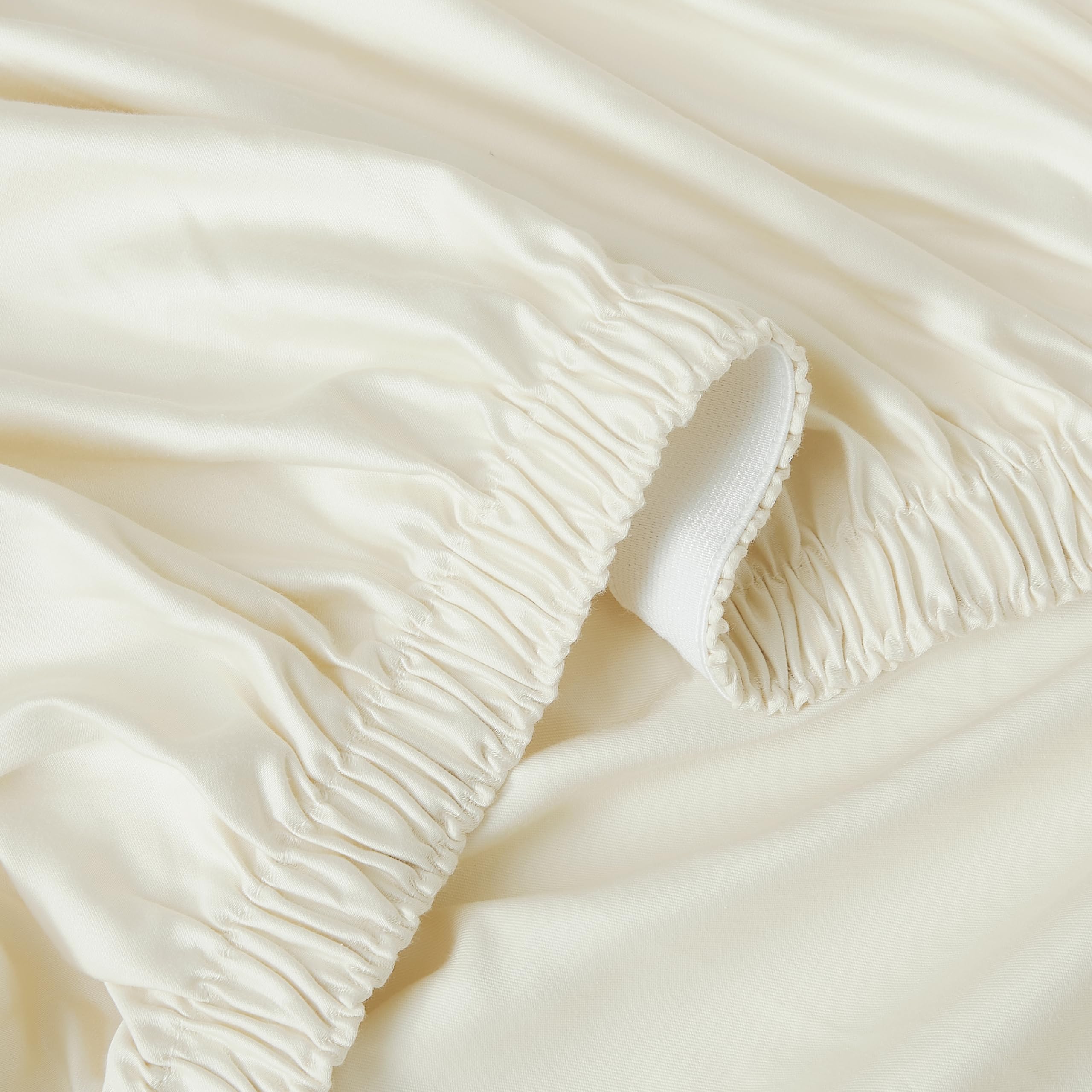 Linen Closet King Bettwäsche Set – 4-teilig, Aus Supima-Baumwolle, Farbe Ivory, Strapazierfähig