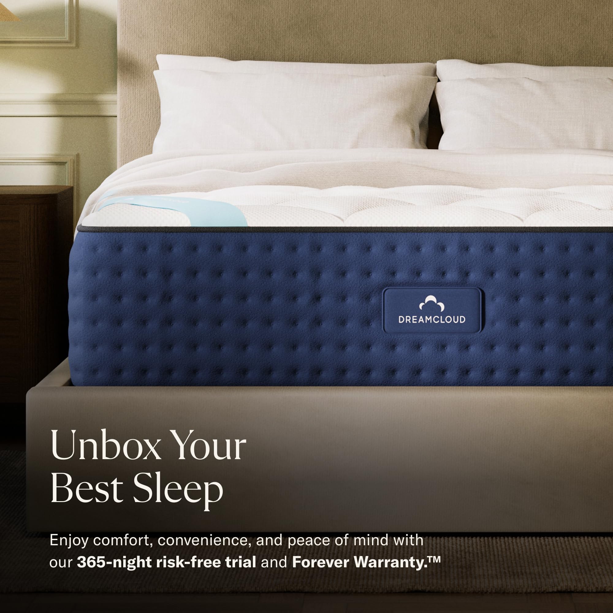 DreamCloud 12" Queen Mattress - Luxury Hybrid Gel Memory Foam - 365 Night Trial - Premium Pressure-Relieving Layers - Forever Warranty - Mattress in a Box - CertiPUR-US Certified: DreamCloud Premier 13" Full Mattress - Luxury Gel Memory Foam - 365 Night Trial - Premium Pressure-Relieving Layers - Forever Warranty - CertiPUR-US® Certified