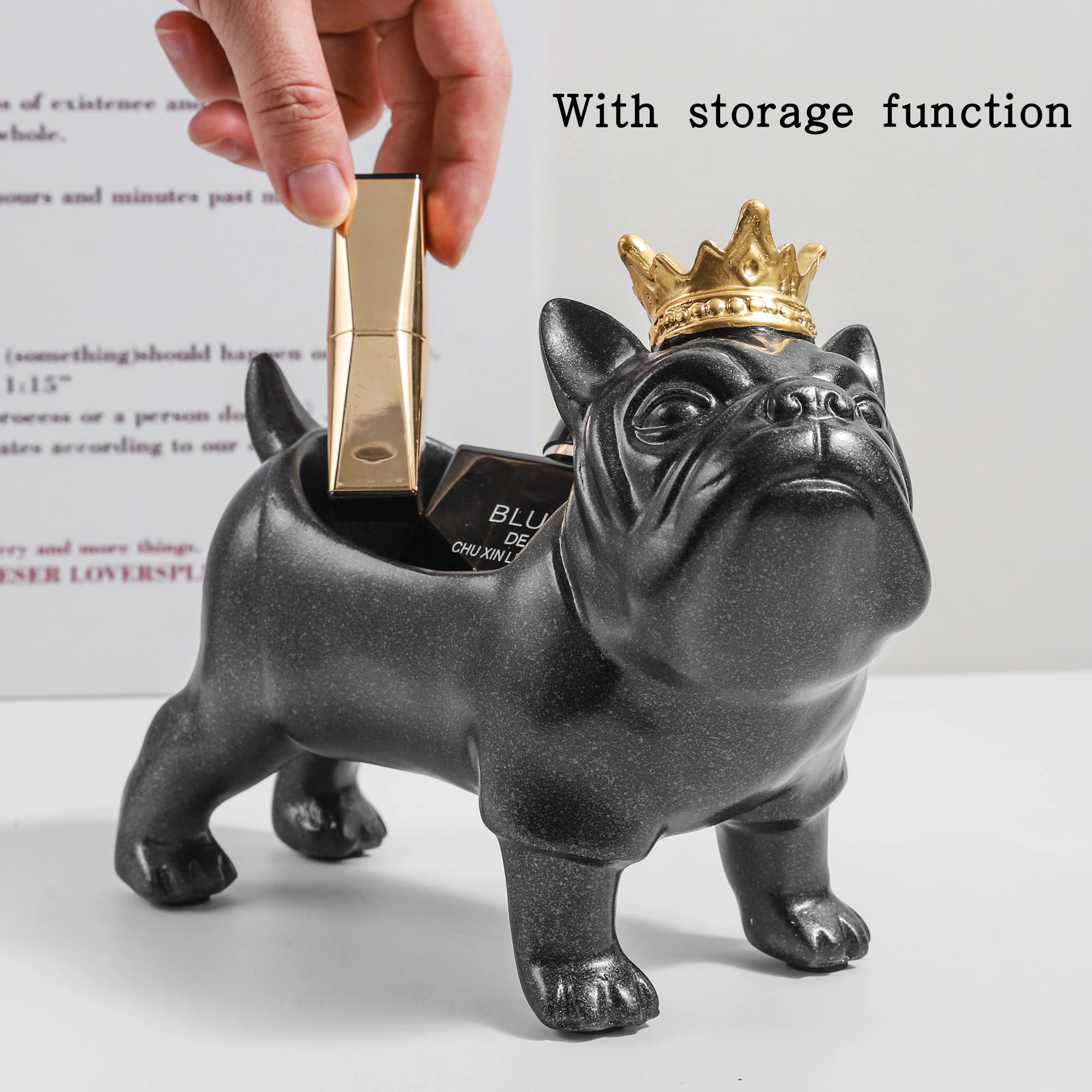 ブルドック　置物 Amazon.co.jp: DDIKTH フレンチブルドッグ像 ブルドッグの置物