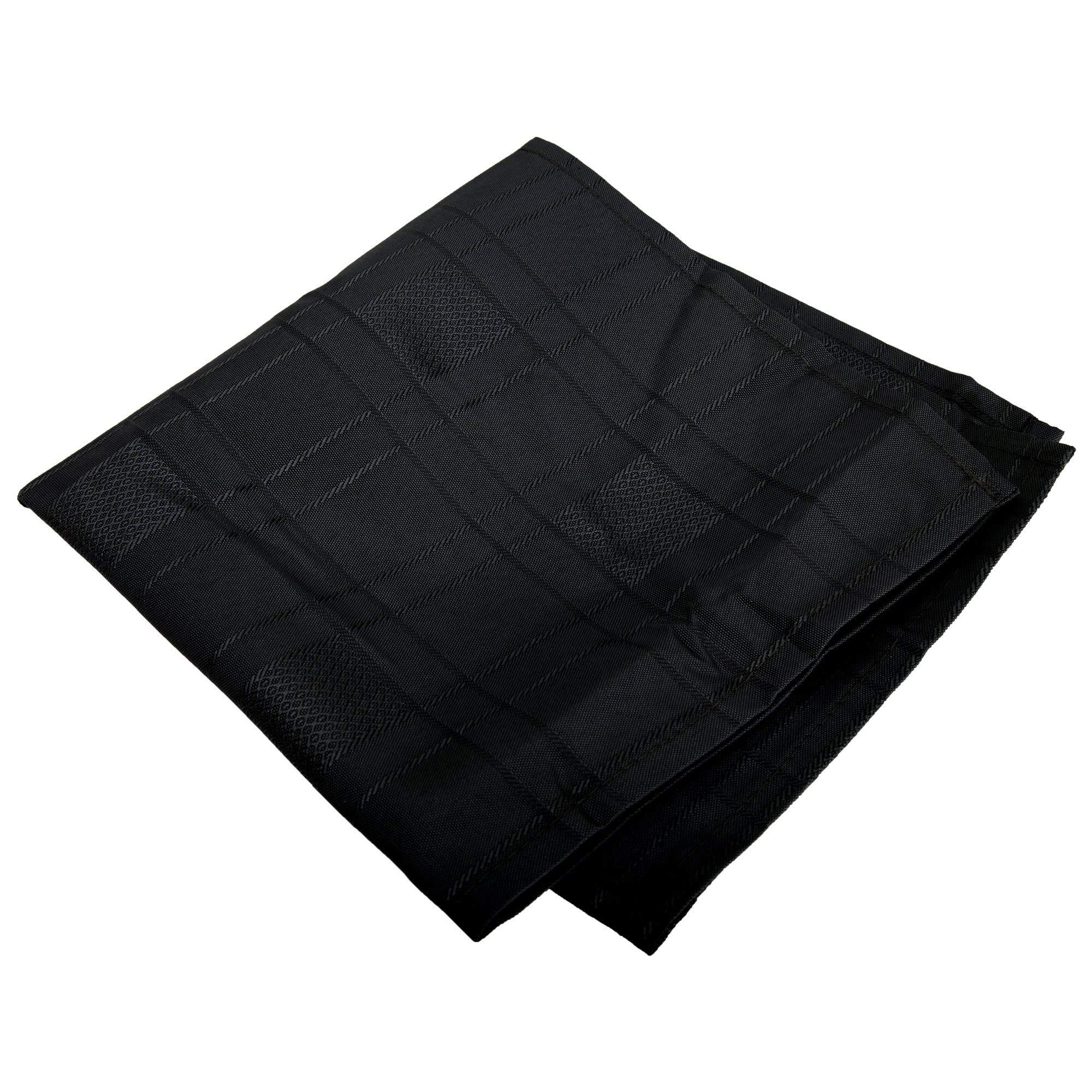Emma Barclay Black Chequers - Jacquard Napkins In - 17X17 (43X43cm)