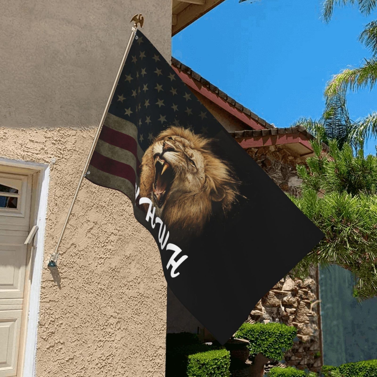 Amazon.com : Yhwh Lion Of Judah - Yahweh 3x5 Ft Outdoor Flag, Wind