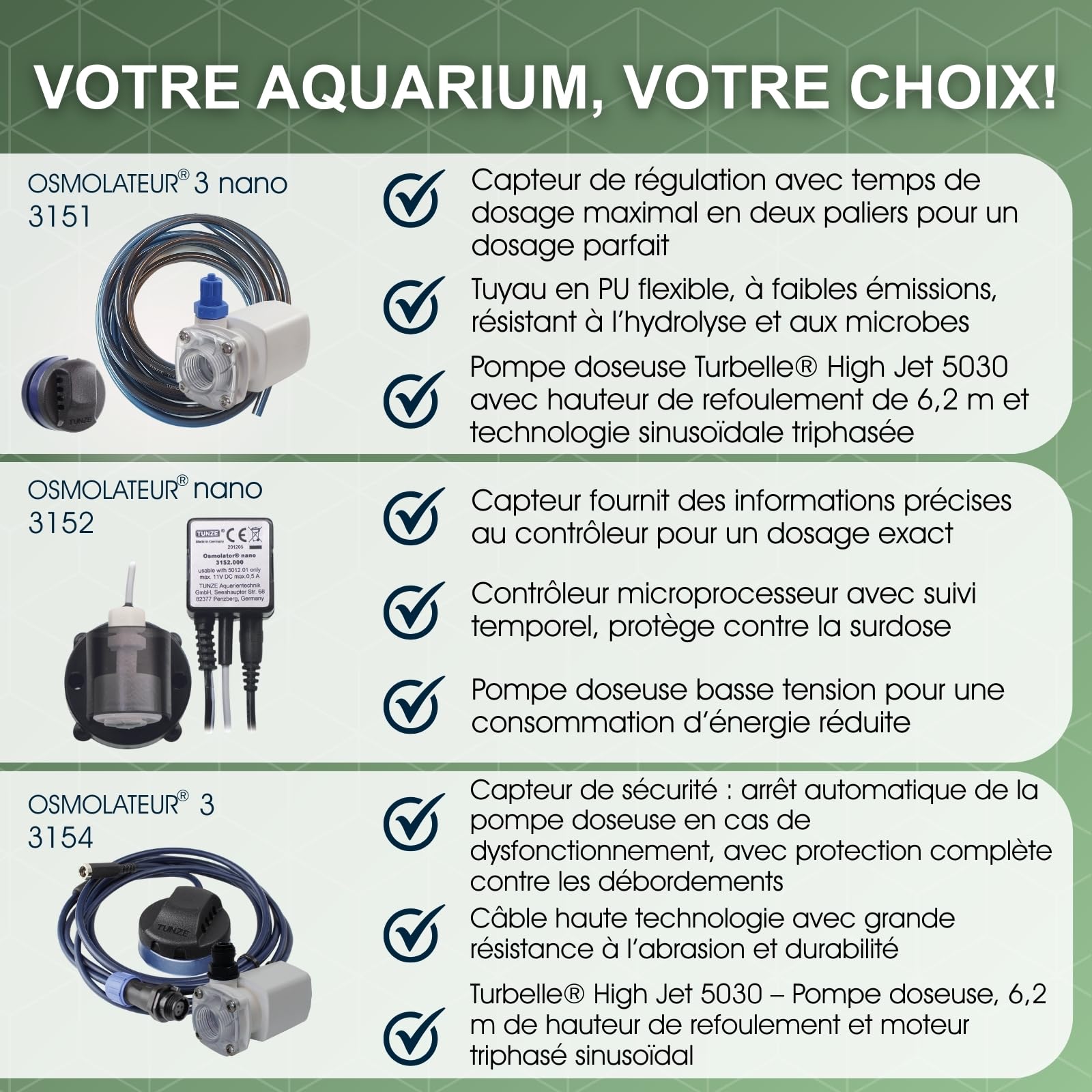 Tunze Osmolator 3 Nano I Wasserstandsregler für Nano- & Kleine Aquarien (BIS zu 250l) I Wasserpegelregler mit Zeitüberwachung für Süßwasseraquarien I Water Level Sensor mit Magnethalterung