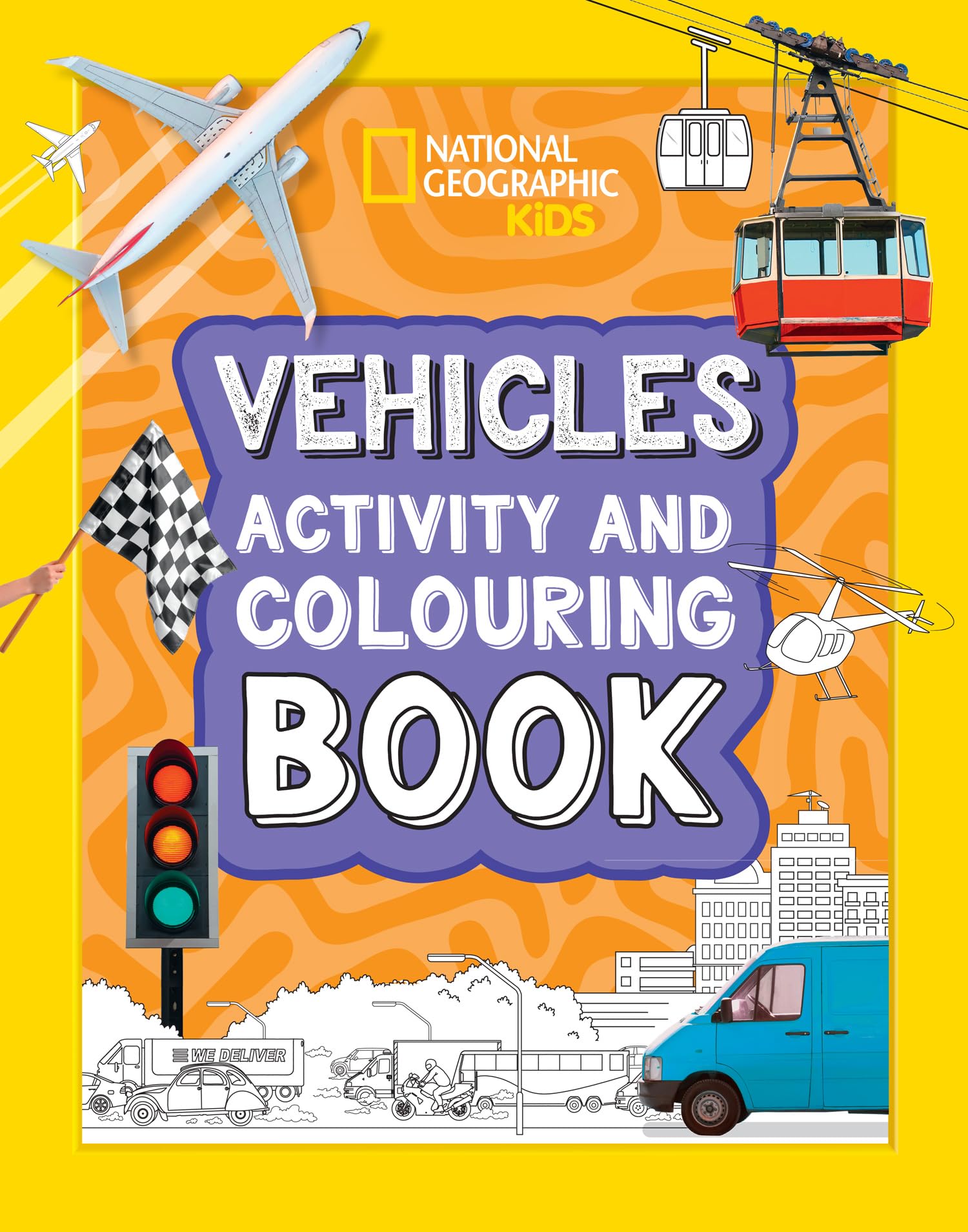 Vehicles Activity and Colouring Book (National Geographic Kids)
