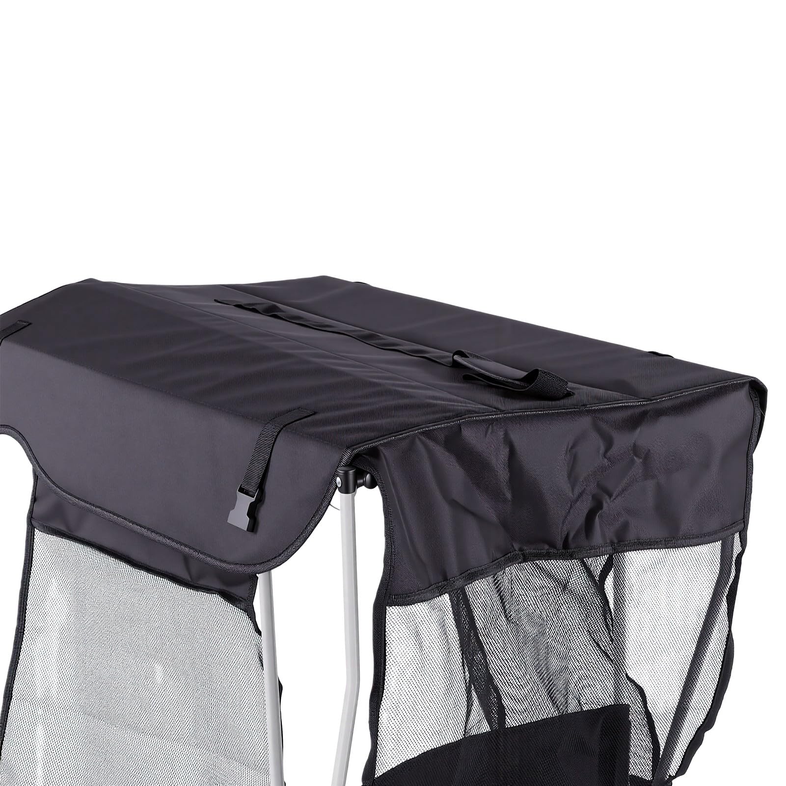 Folding Camping Chair with Shade, 300 LB Capacity