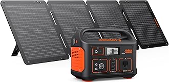Solar Generator Explorer 500, 518Wh Portable Power Station Mobile Lithium Battery Pack with 1xSolarSaga 100 for RV Road Trip Camping, Outdoor Adventure