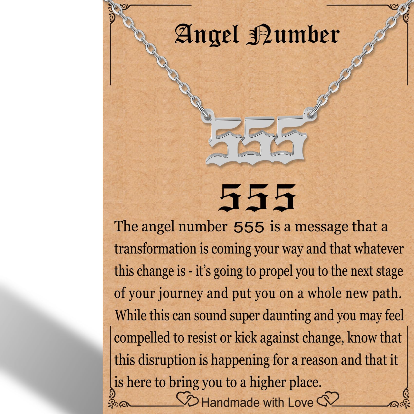 RWQIANAngel Number Necklace For Women,Dainty Gold Plated Number 000 1111 111 222 333 444 555 666 777 888 999 Pendants Choker Chain Numerology Jewelry Necklace Gifts for Women Girls