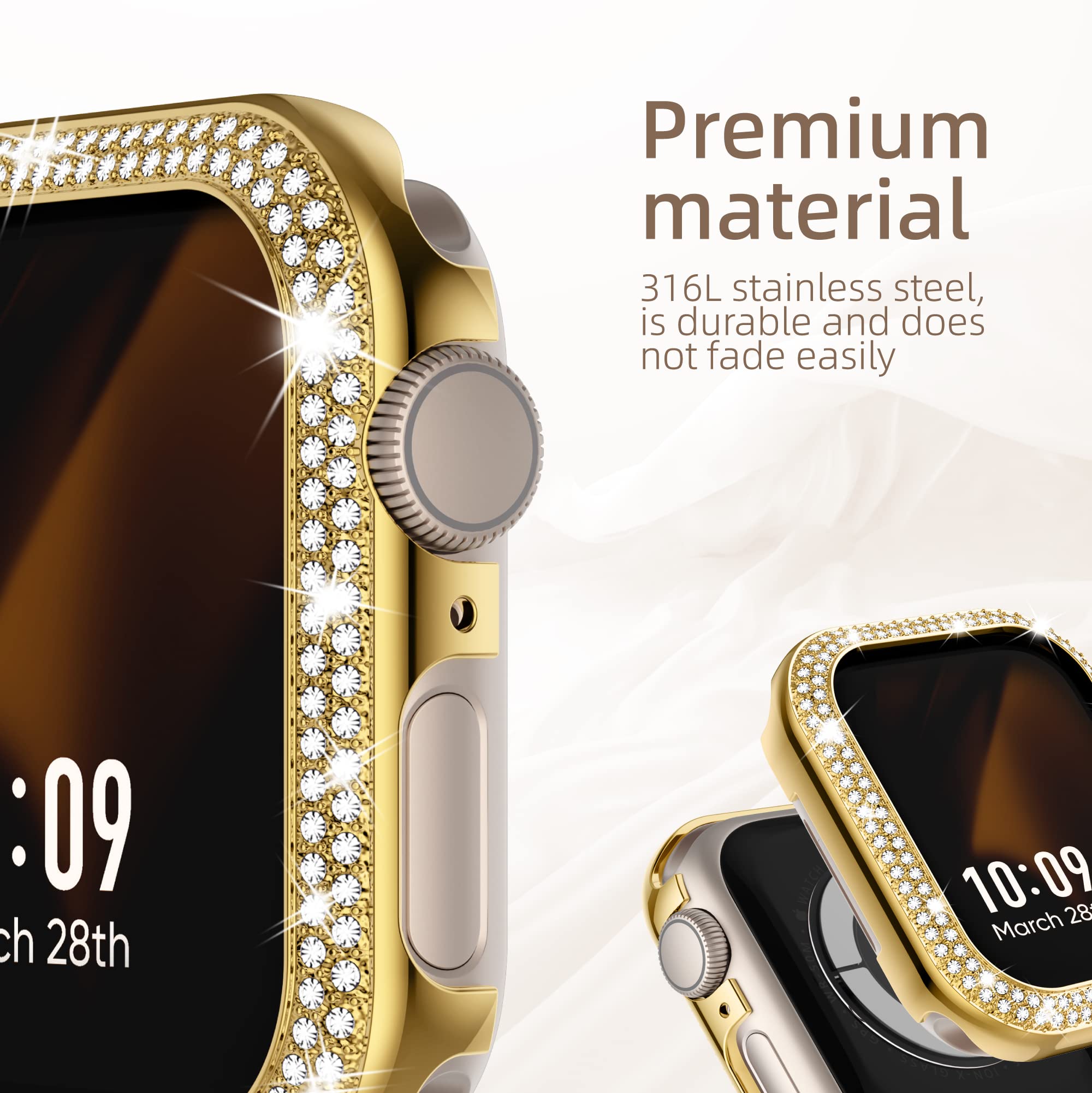Amazon.co.jp: Missair キラキラケース Apple Watch Series 3 2 1対応 