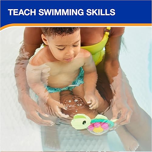 Miniatura 6 de SwimWays Tortuga de rueda de agua, accesorios de piscina para niños y juguetes de piscina, juguetes acuáticos con temática de tortuga y juguetes de