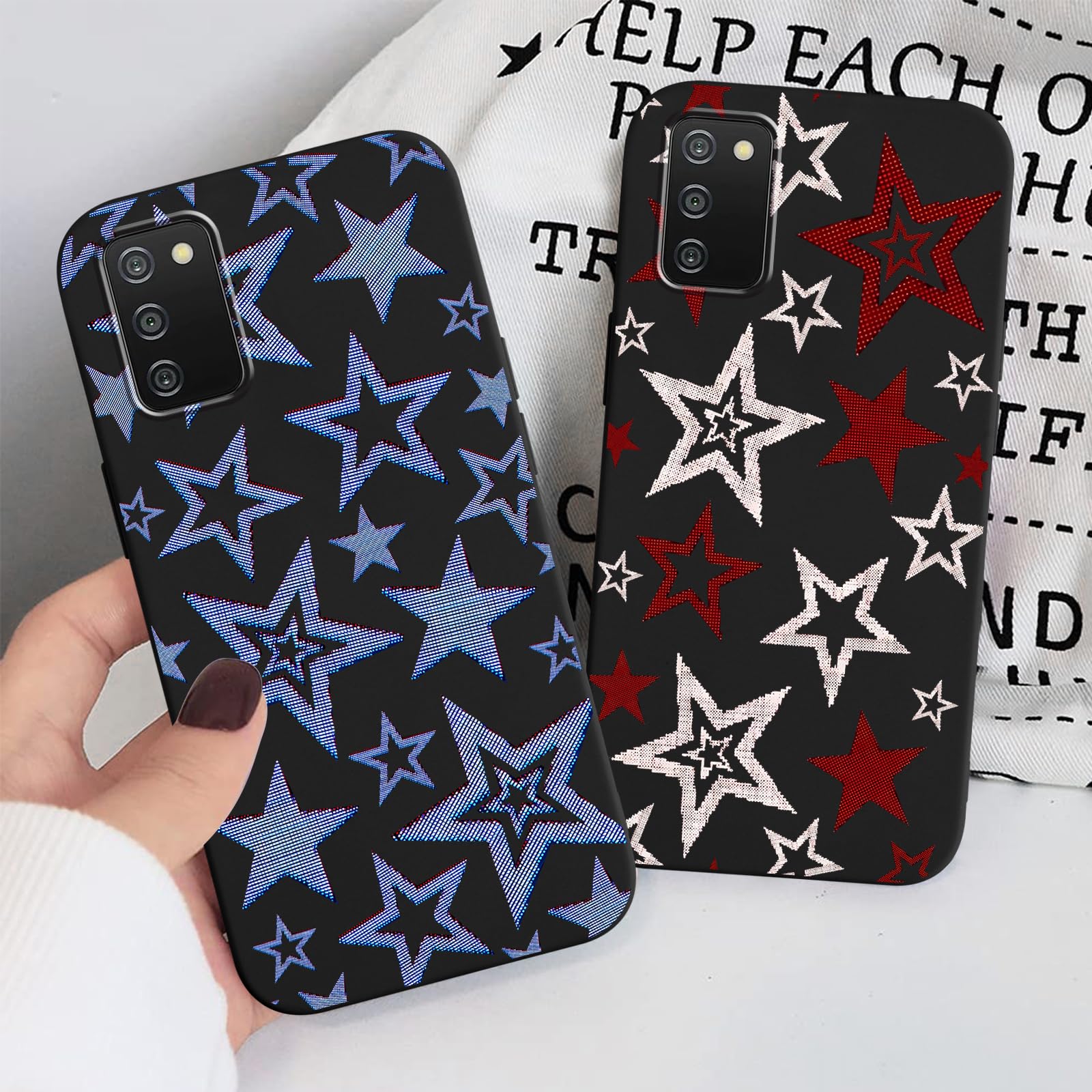 Amazon.com: 2 Pack Cute Star Phone Case for Samsung Galaxy A03s 4G 6.5",Cool Aesthetic Y2K Cases Y3K Blue Stars Design Cover for Women Girls Teens,Black Silicone Shockproof Protective Funda for Samsung A03s : Amazon.com: 2 Pack Cute Star Phone Case for Samsung Galaxy A03s 4G 6.5",Cool Aesthetic Y2K Cases Y3K Blue Stars Design Cover for Women Girls Teens,Black Silicone Shockproof Protective Funda for Samsung A03s :