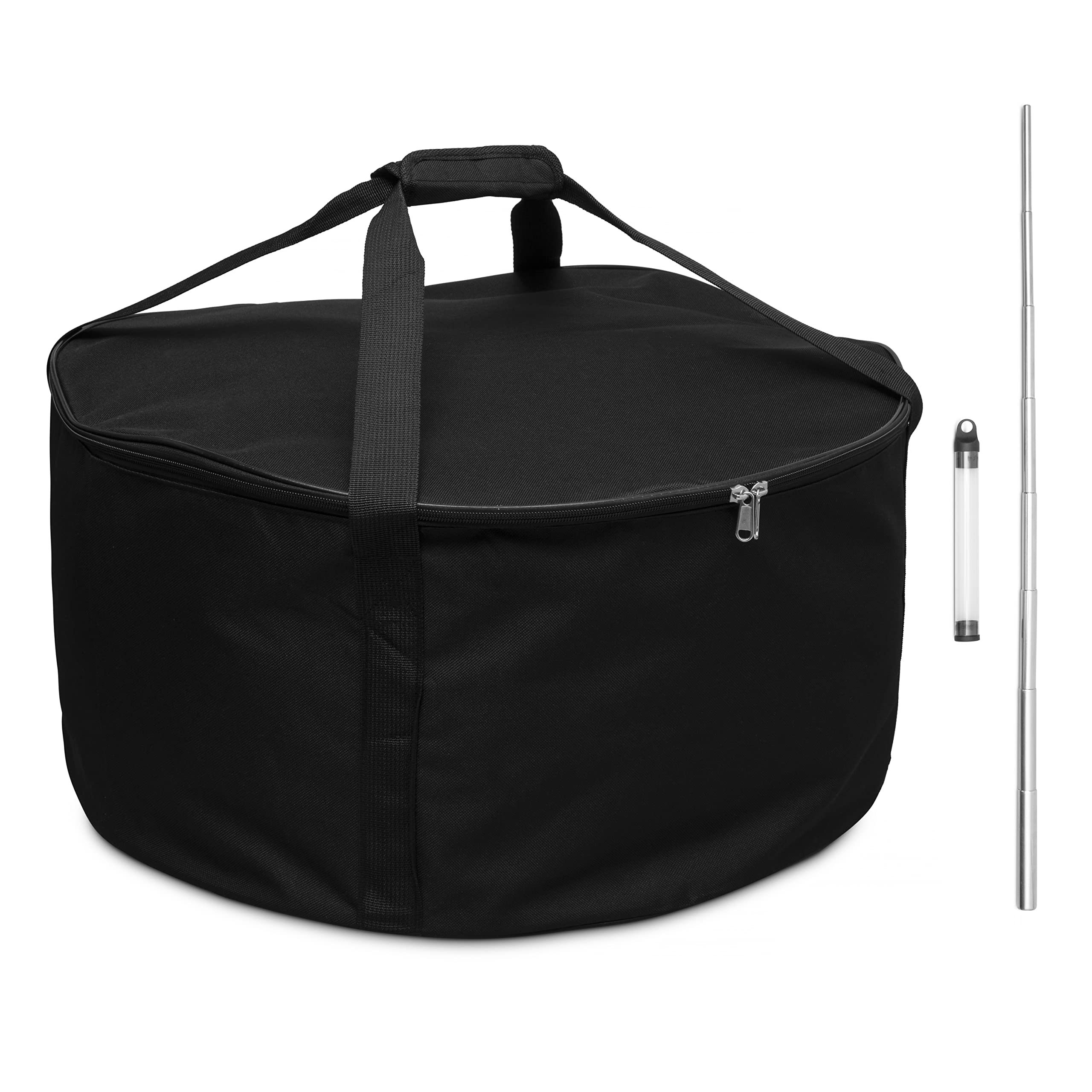 Fire Pit Bag – Propane Fire Pit Carrying Case Fits 21" Fire Pit, Compatible with Outland Firebowl 863 864 - Complete with Collapsible Fire Blower