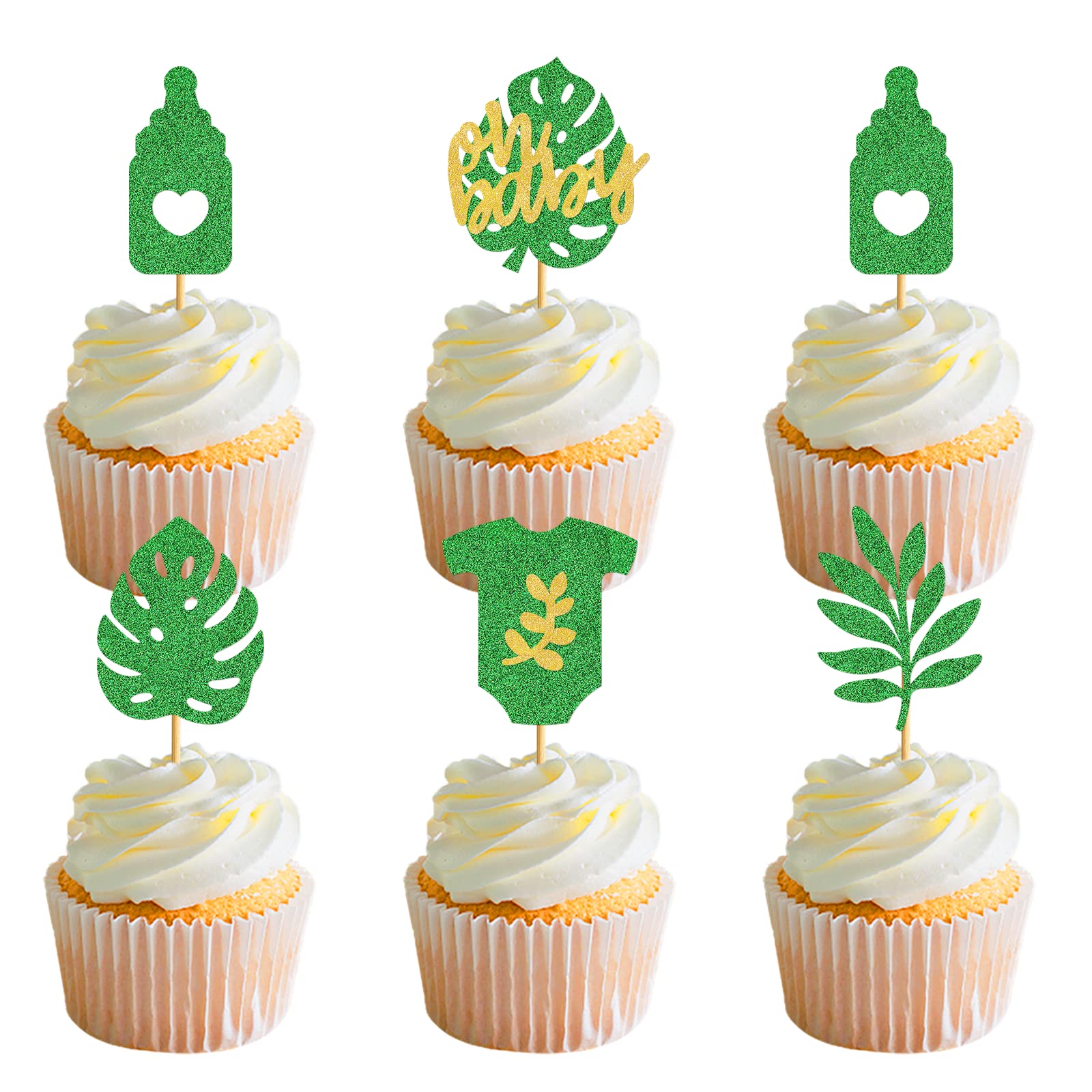Buy 24Pcs Oh Baby Cupcake Toppers Safari Cupcake Toppers Baby Shower Cupcake Toppers Luau Baby