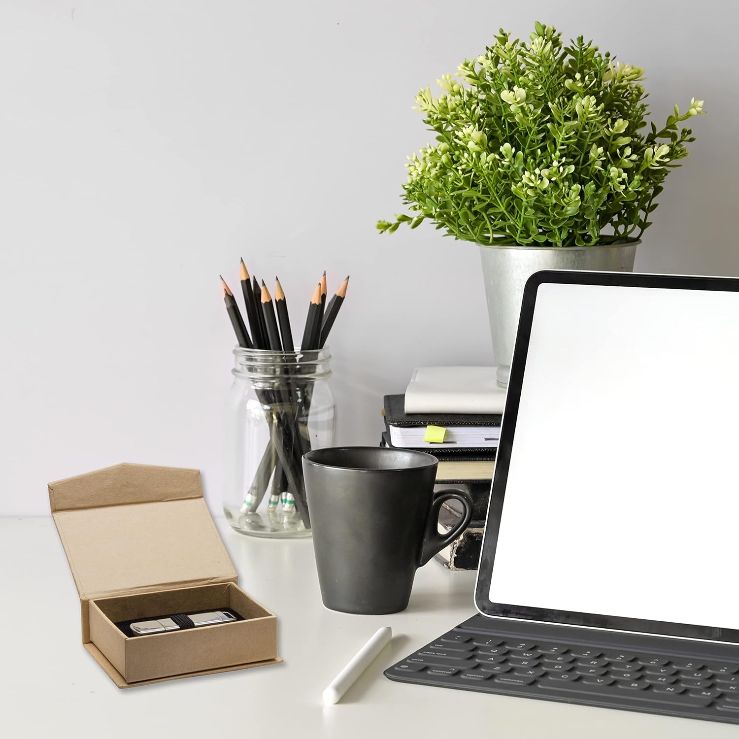 Neil Enterprises Inc. Brown Natural Kraft Paper Flash Drive Box - Pack of 10