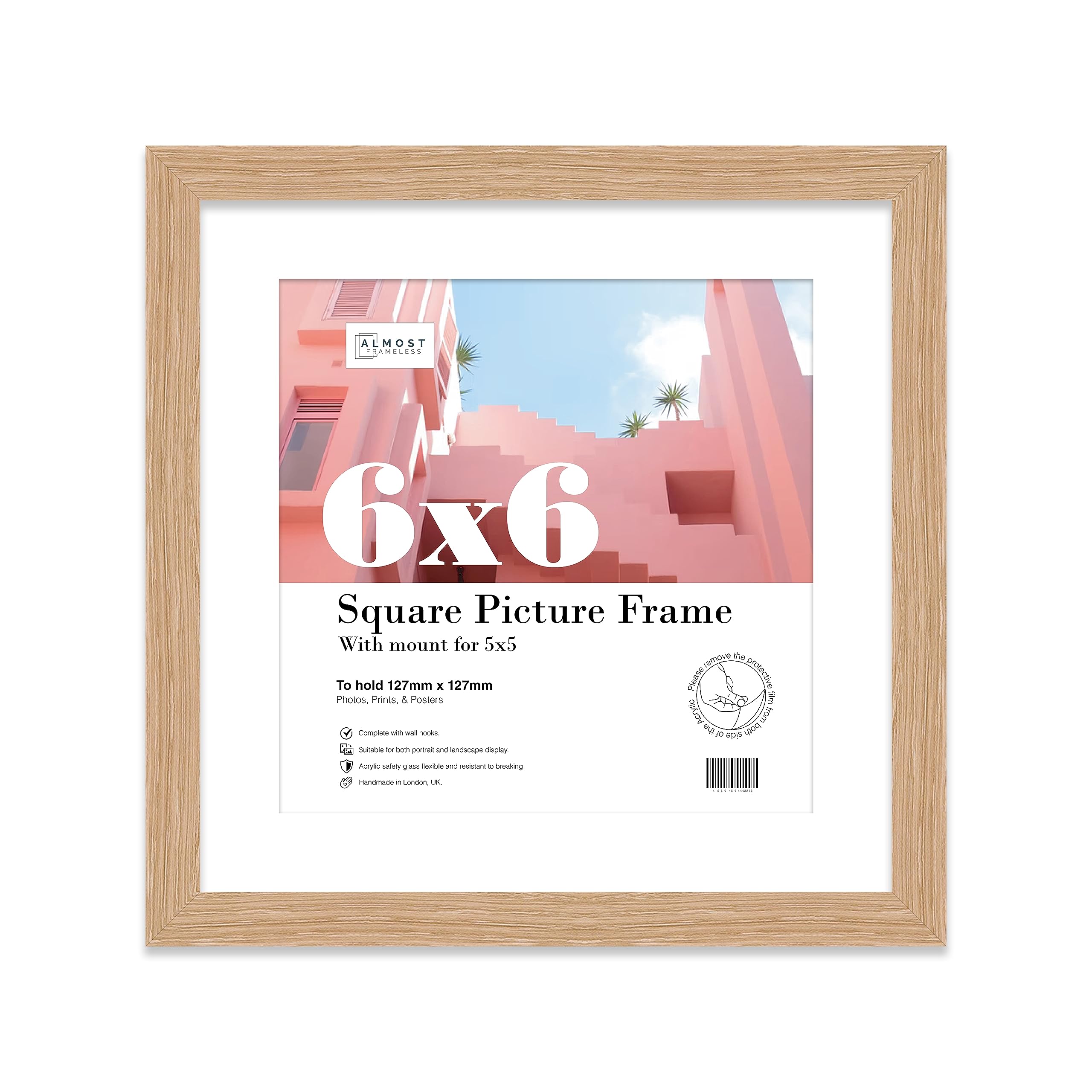 11X11" Lilac Picture Frame11X11" Square Frame With 9X9" Mount For 11X11"/9X9" Pictures Moderrn Style Thin Edge1 Pack from B&Q
