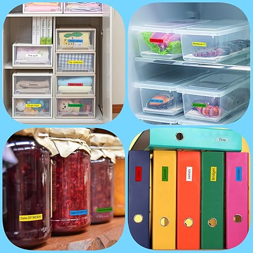 Miniatura 6 de TITBIT TZe - Cinta de repuesto para rotuladora de colores Brother P Touch, cinta TZe de 0.472 in, 0.47 pulgadas, laminada TZe-231 131 431 531 631