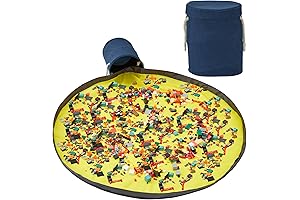 EXQ Home Toy Storage Basket and Building Bricks Toy Play Mat for...