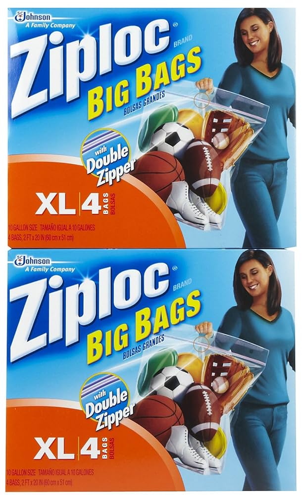 Champion Ziploc XL 新品 Amazon.com: Ziploc XL Sandwich and Snack Bags with EasyGuide