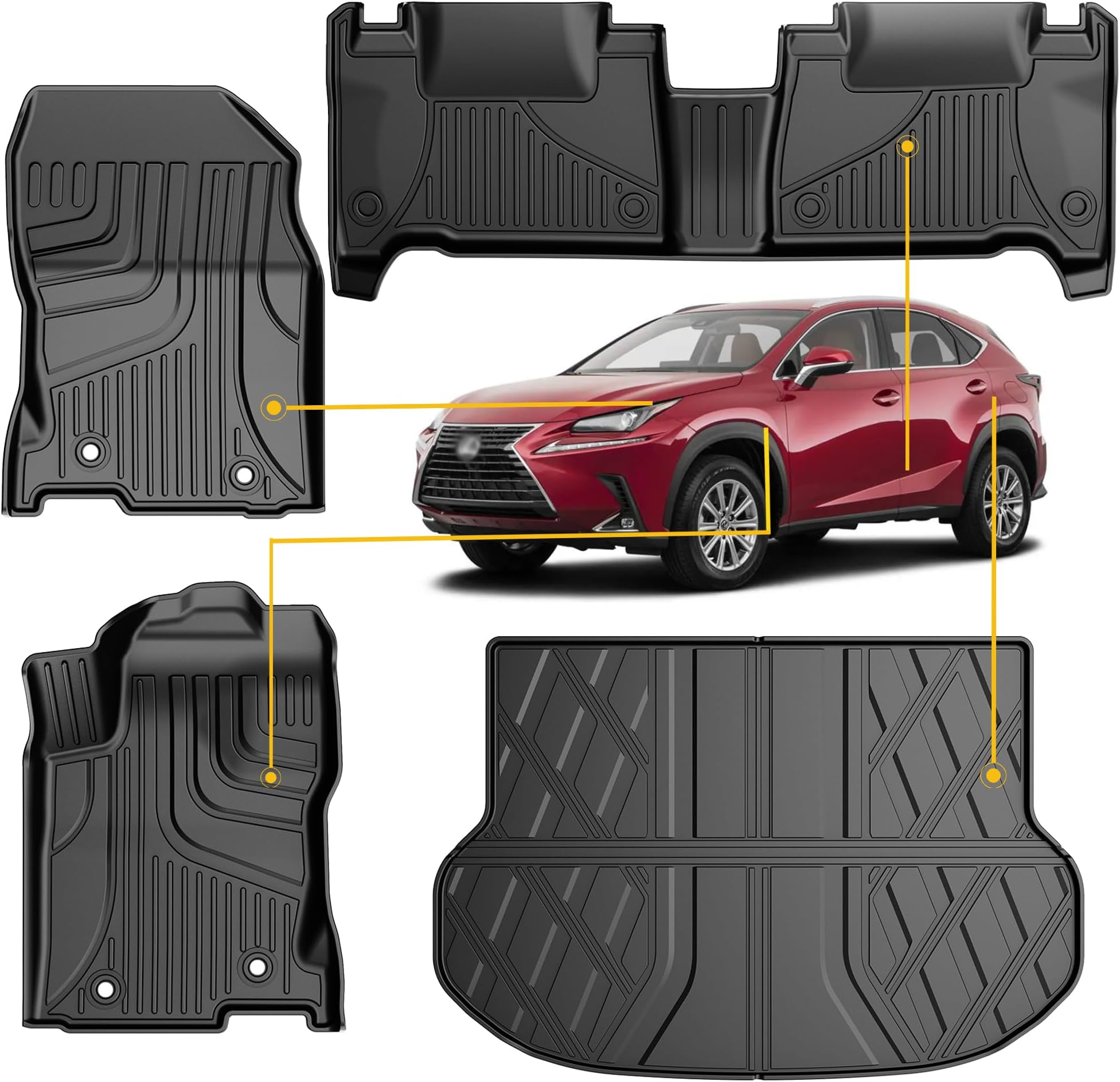 Original 20152021 NX300/ NX300h /NX200t Floor Mats and