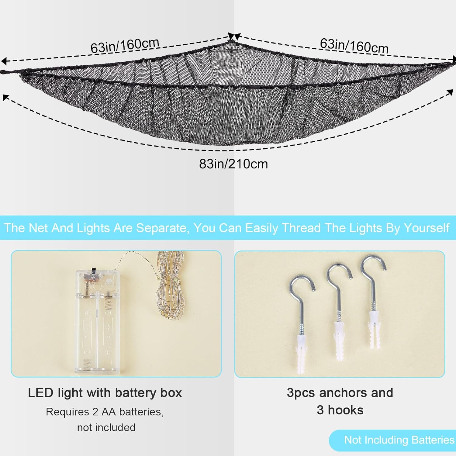 Unicorn Castle Stuffed Animals Net or Hammock Kids Toy Storage Organizer with LED Light Hanging Corner Stuffed Animals Holder Kids Girls Room Decor,Black,XLarge (Pack of 1) 1 81U4z9hZduL. AC SL1500