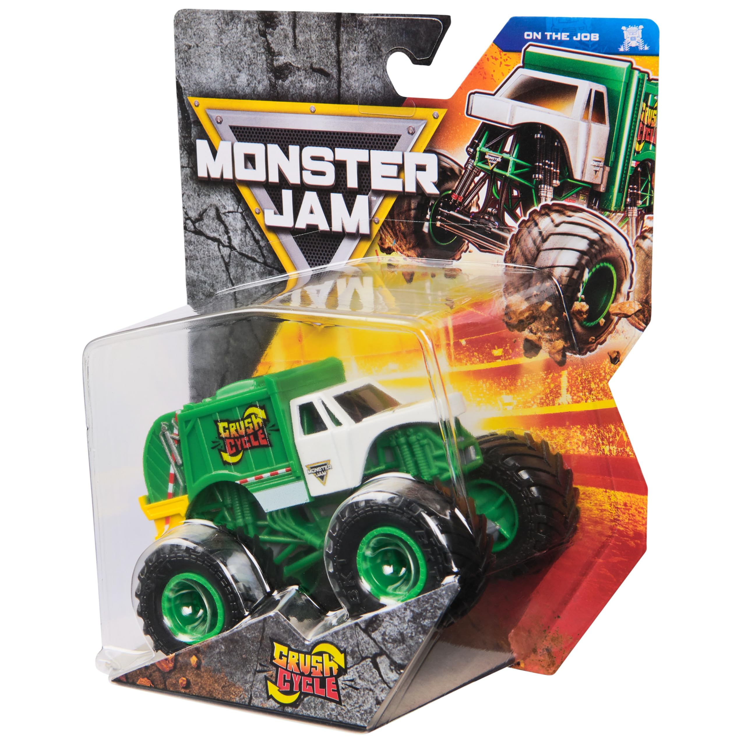 Monster Jam, Oficjalna ciężarówka Crush Cycle Monster Truck w skali 1:64 zabawki dla dzieci od 3 lat