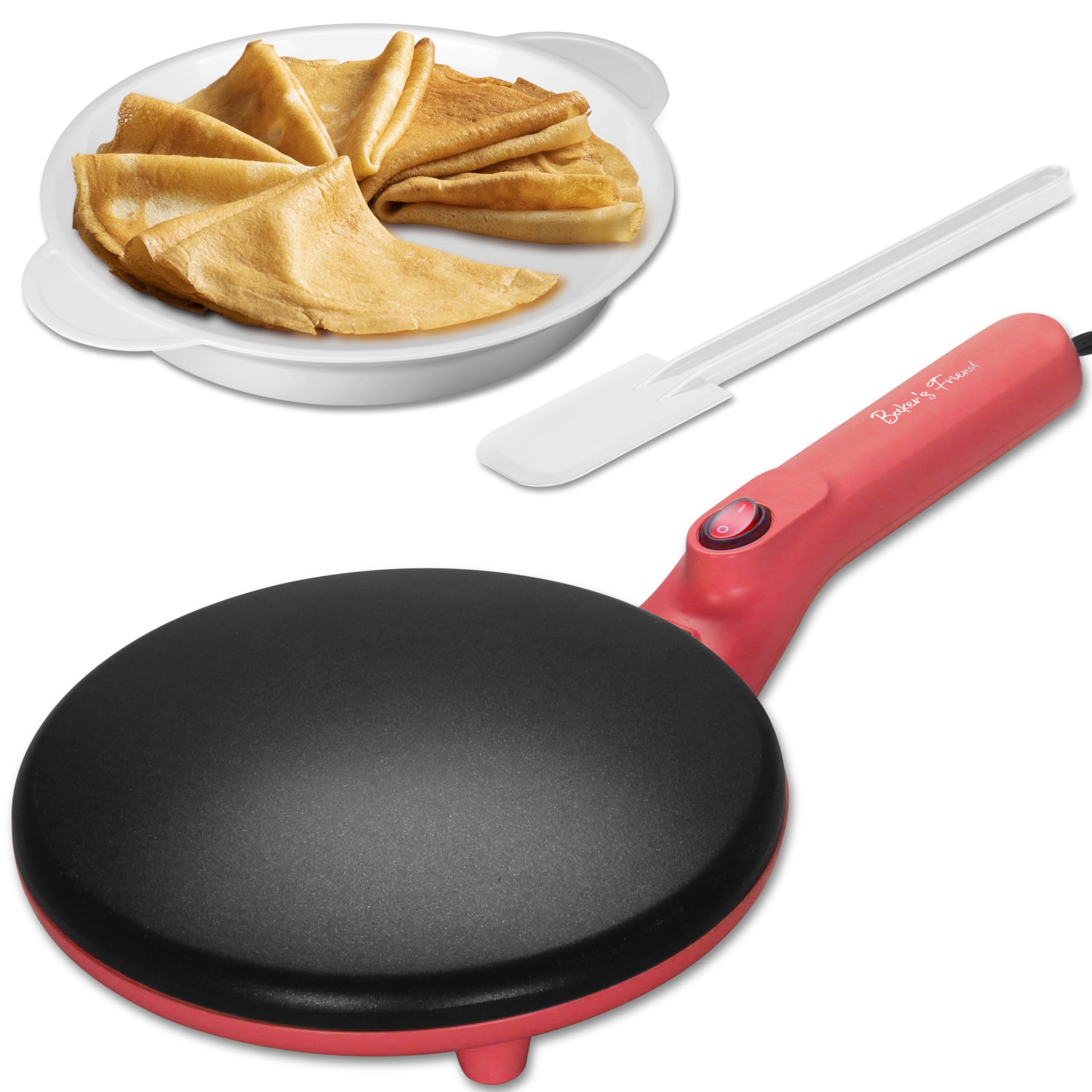 VERTES Crepes Maker Crepesplaat Elektrisch van RVS met