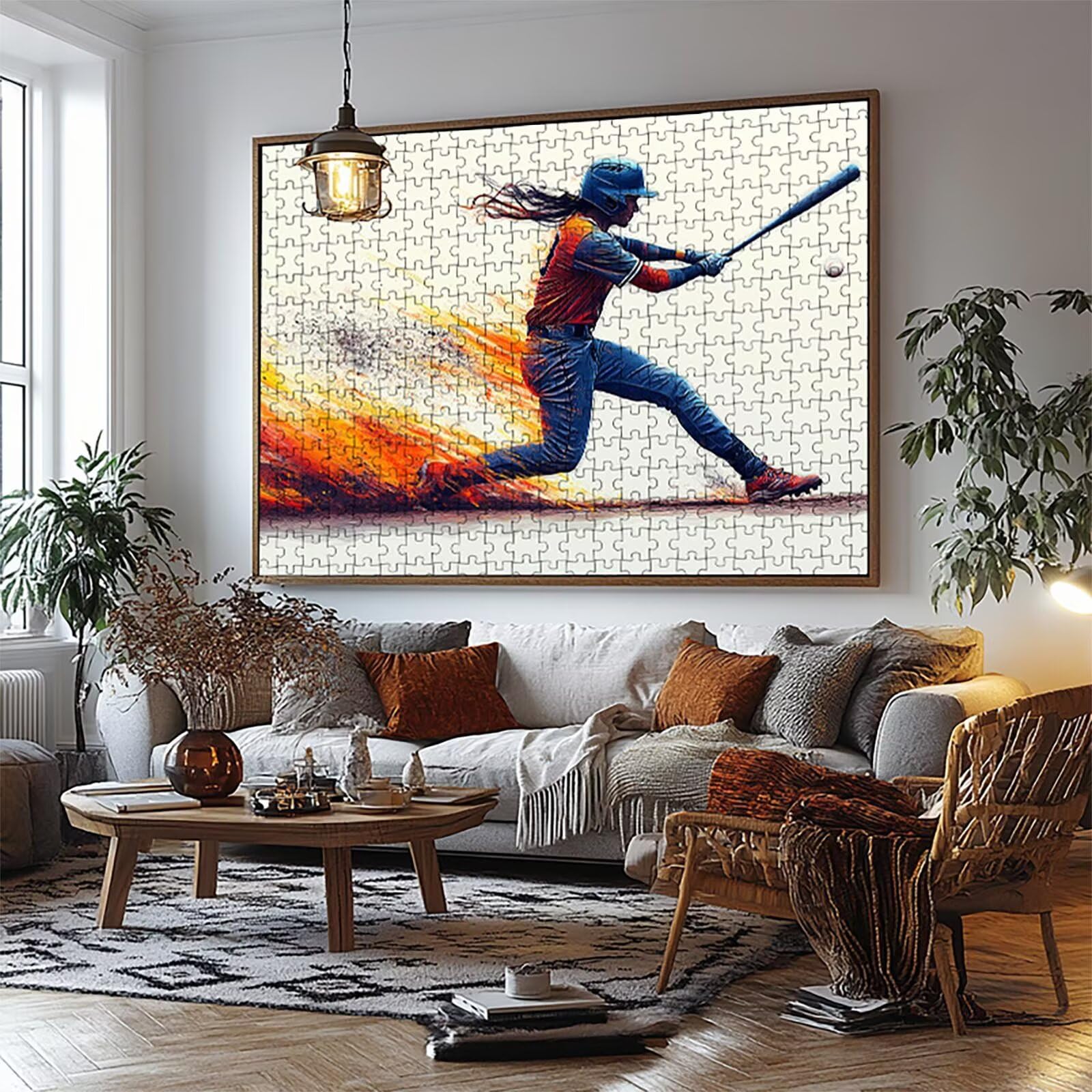 Puzzle 2000 sztuk Baseball Puzzle 2000 sztuk Dorośli Kobiety Edukacyjne Drewniane Puzzle dla całej rodziny Stres i Wiosna Puzzle Dekoracja 70 x 100 cm LZPT-05042