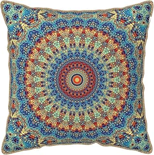 Boho Mandala Floral Velvet Throw Pillow Covers Home Deco Pillowcase Squa...