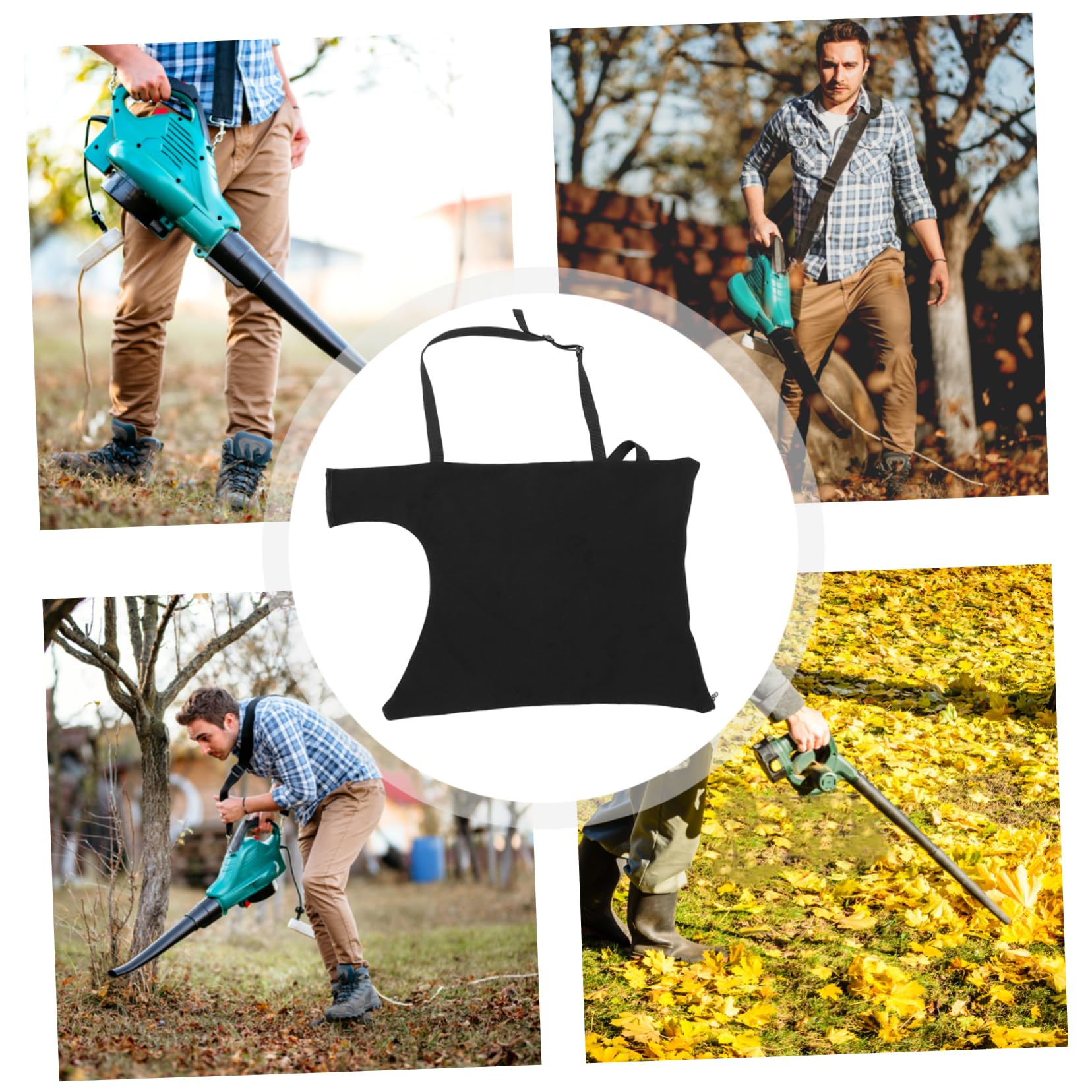 Mipcase Bolsa De Recolección De Práctica De Oxford para Sopladores De Bolsa De Reemplazo con Correas para Jardín y Césped